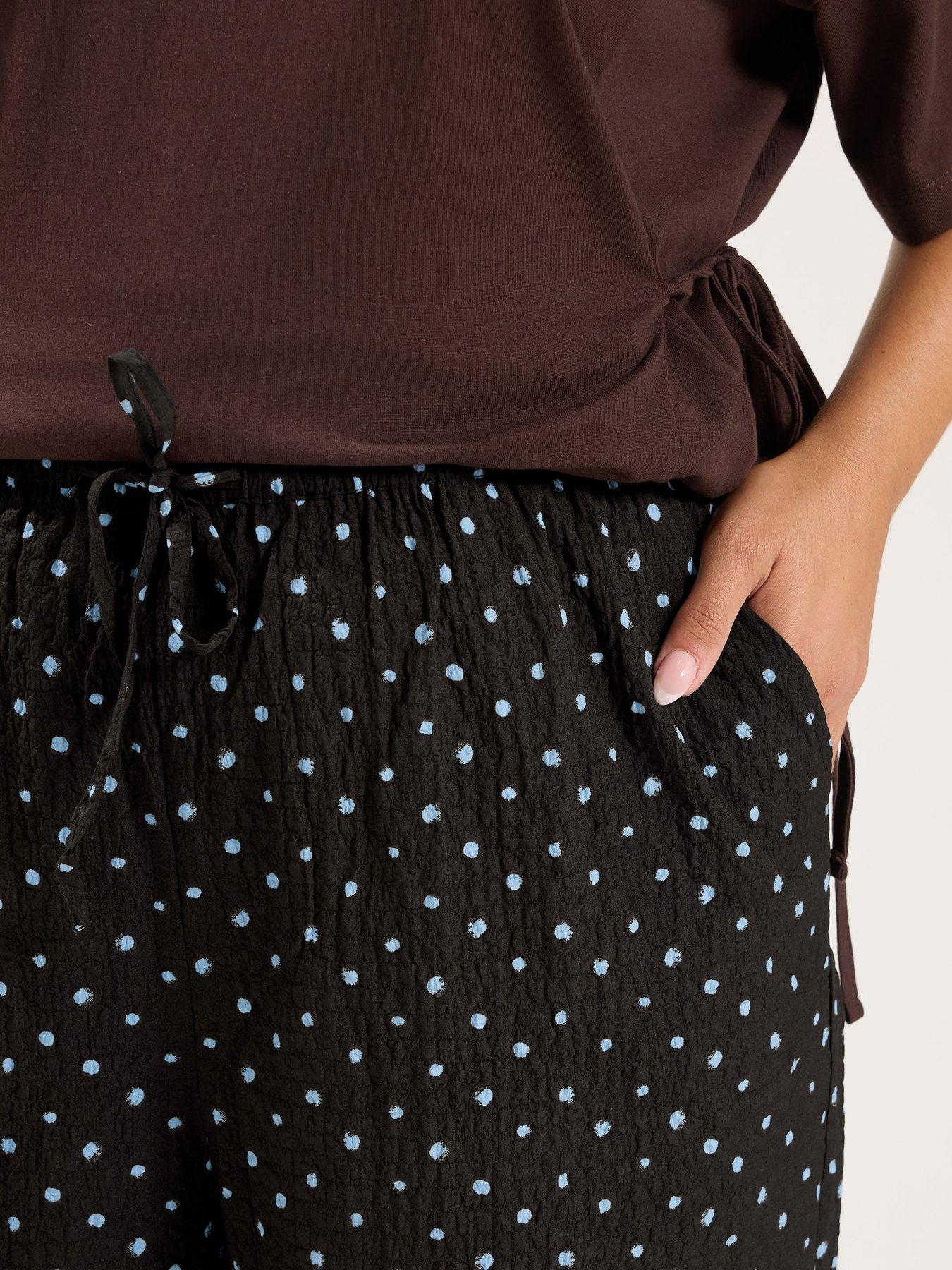 Image 4 of 4 of Yours Curve Wide Leg 30" Trousers - Brown