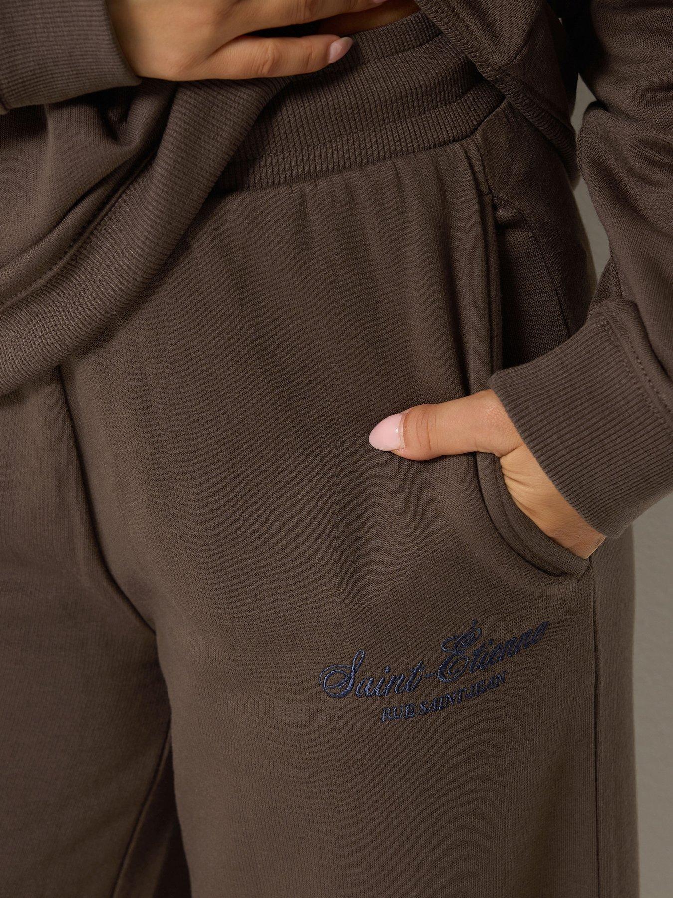 Image 4 of 4 of PixieGirl Petite Wide Leg Jogger - Brown
