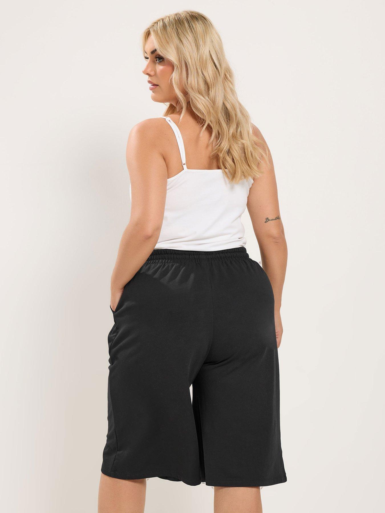 Image 2 of 4 of Yours Curve Sweat Jort - Black