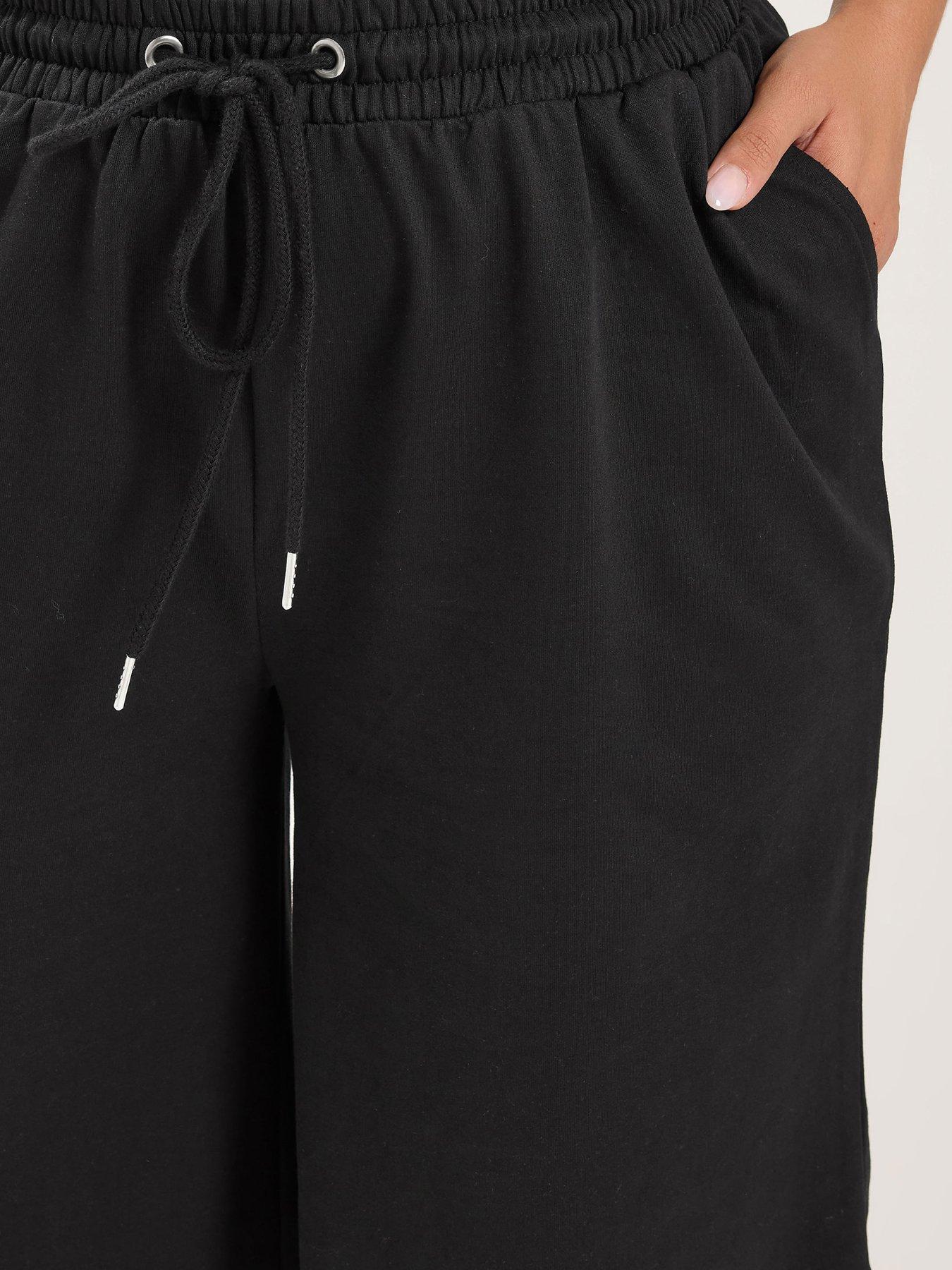 Image 4 of 4 of Yours Curve Sweat Jort - Black