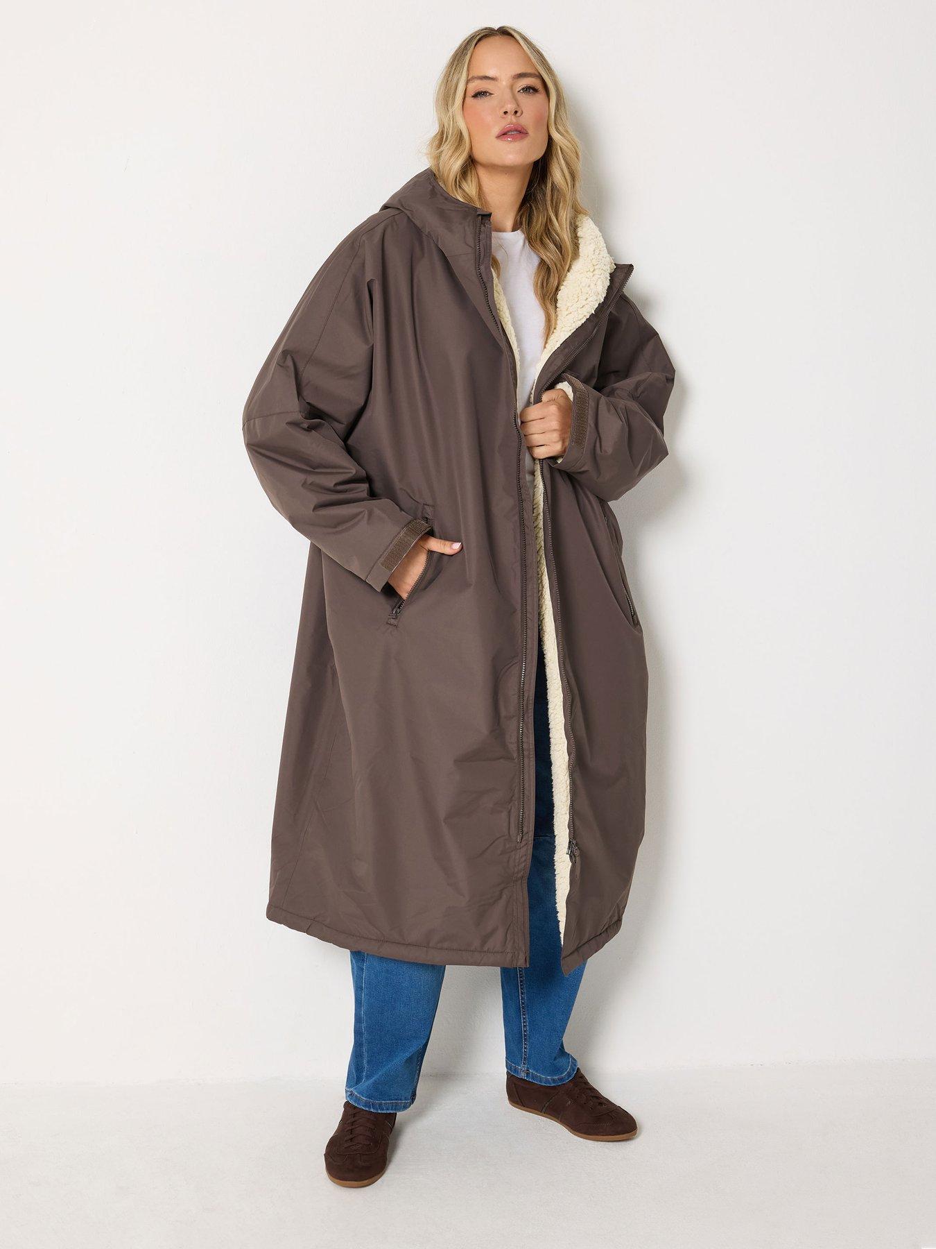 Long Tall Sally LTS Tall Borg Lined Robe - Brown