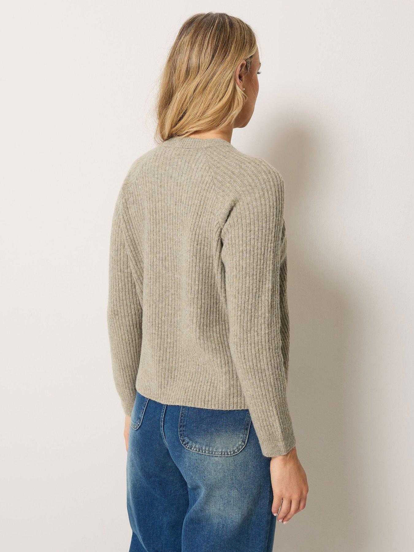 Image 2 of 4 of Long Tall Sally Button Thru Cardigan - Cream