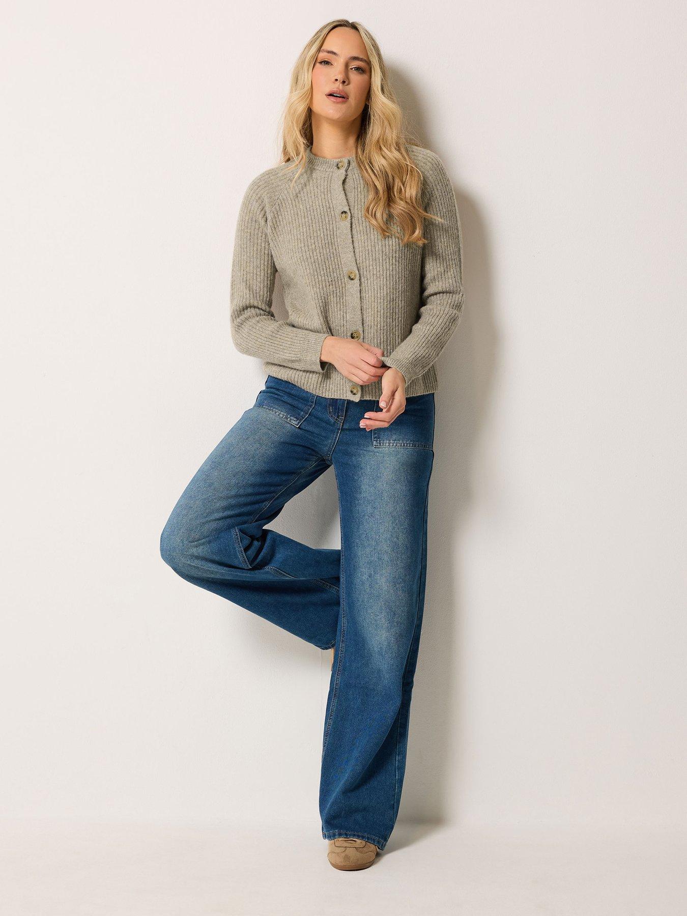 Image 3 of 4 of Long Tall Sally Button Thru Cardigan - Cream