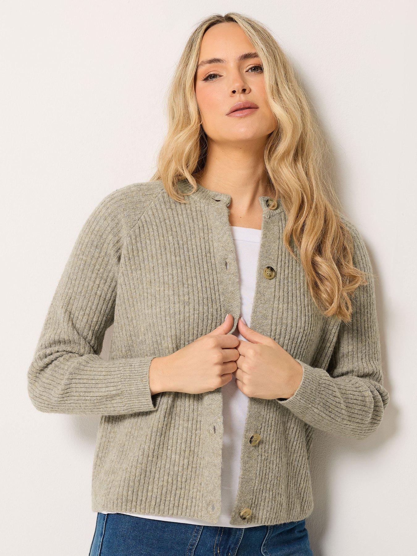 Image 4 of 4 of Long Tall Sally Button Thru Cardigan - Cream