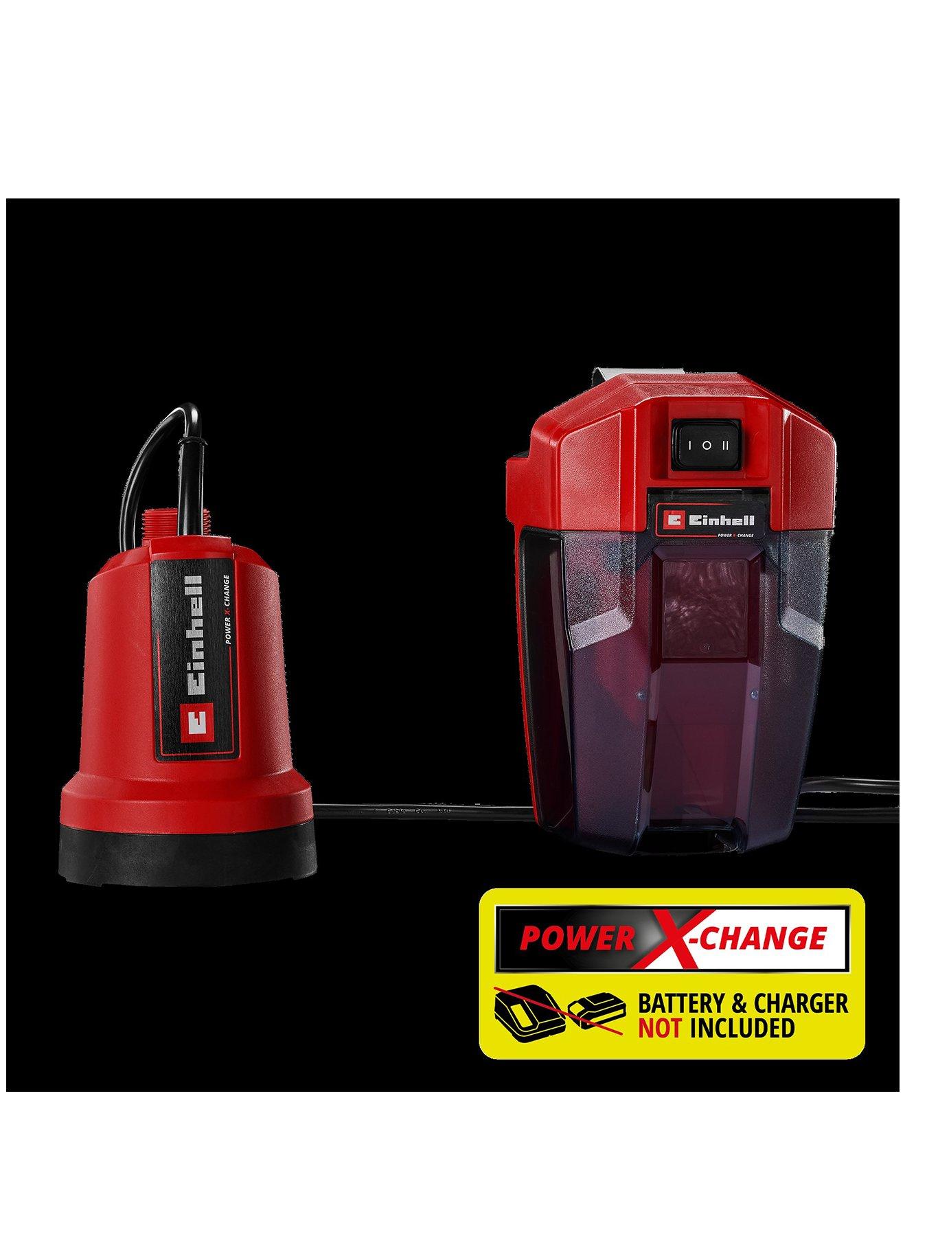 Einhell PXC 18V Cordless Submersible Low Level Clear Water Pump, 4500 L/H, Body Only