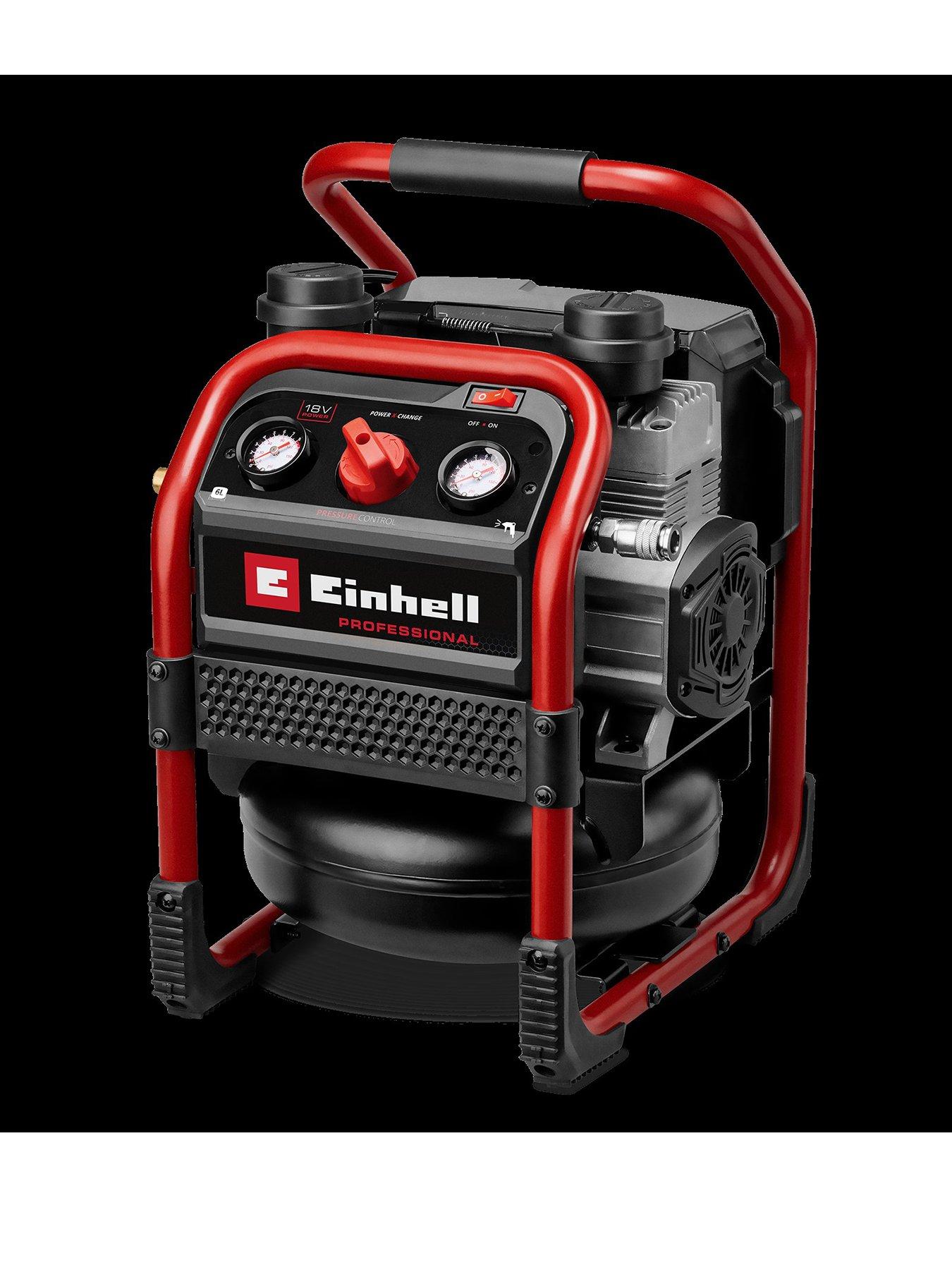Einhell PXC 18V Professional 6 Litre 8 Bar Silent Oil Free Compressor, Body Only