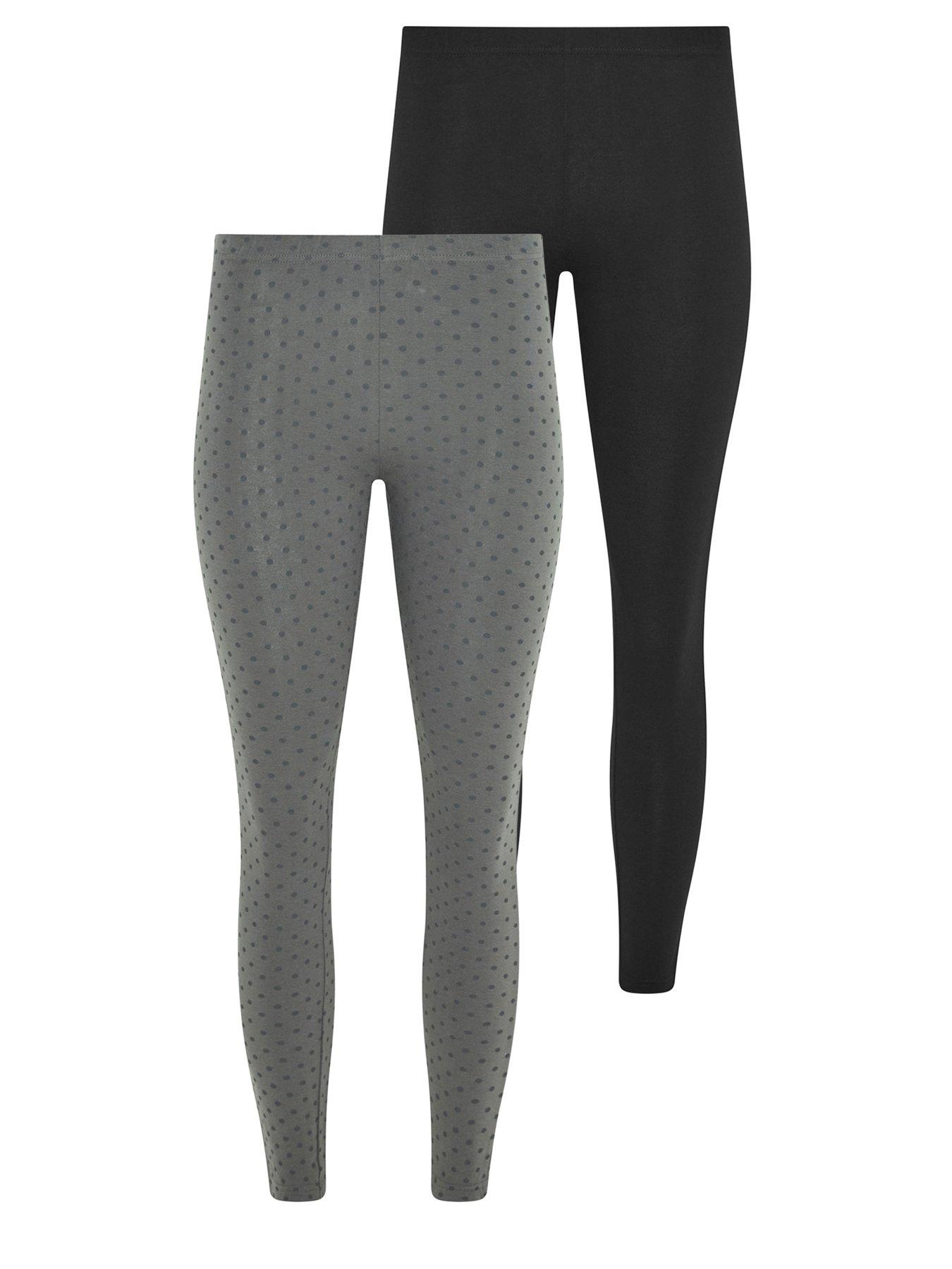 Image 1 of 4 of PixieGirl Petite 2 Pack Polka Dot Leggings - Multi