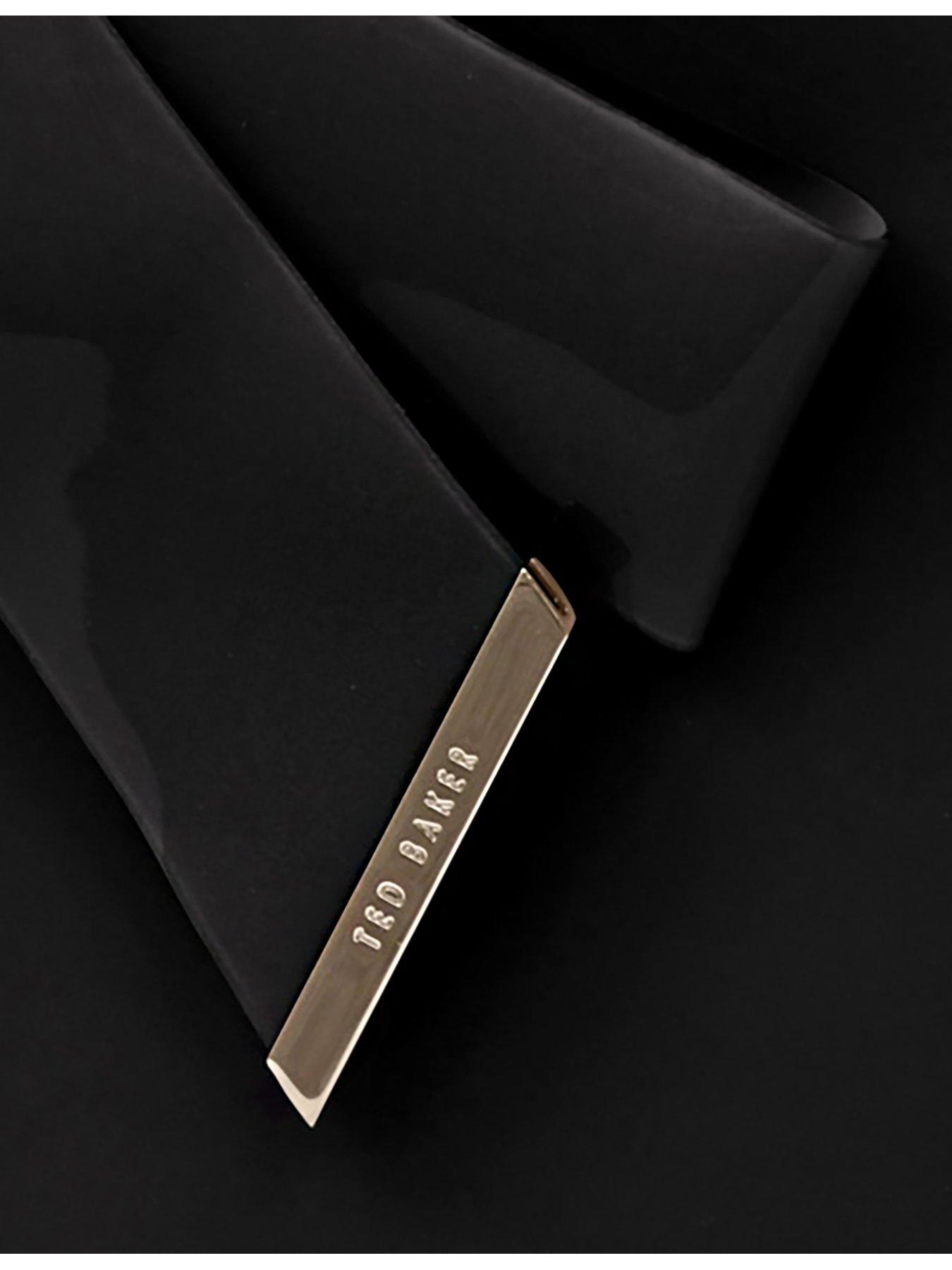 Image 3 of 4 of Ted Baker Large Tote Bag with Statement Bow Detail - Black