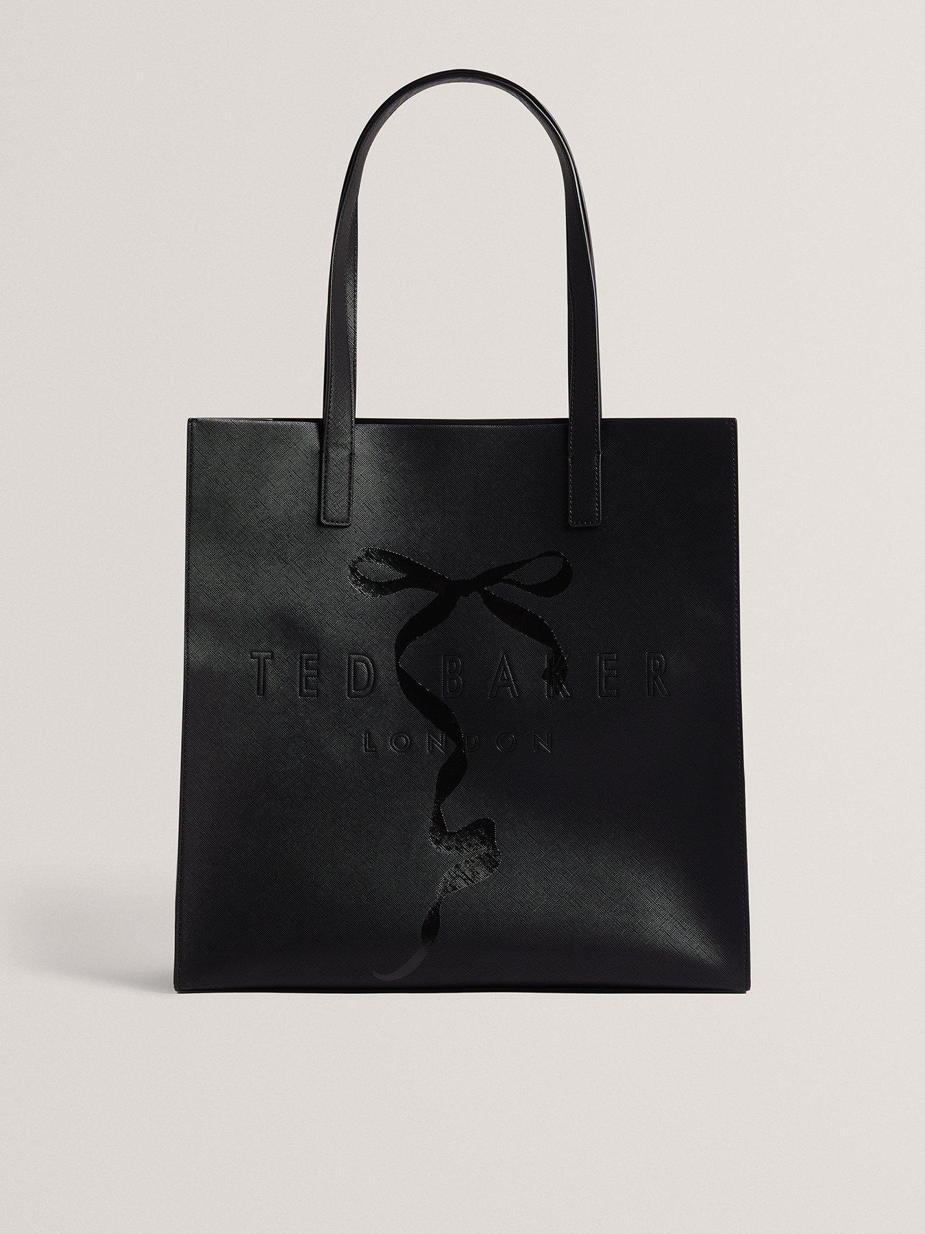 Ted Baker Large Tote Bag with Bow Detail - Black