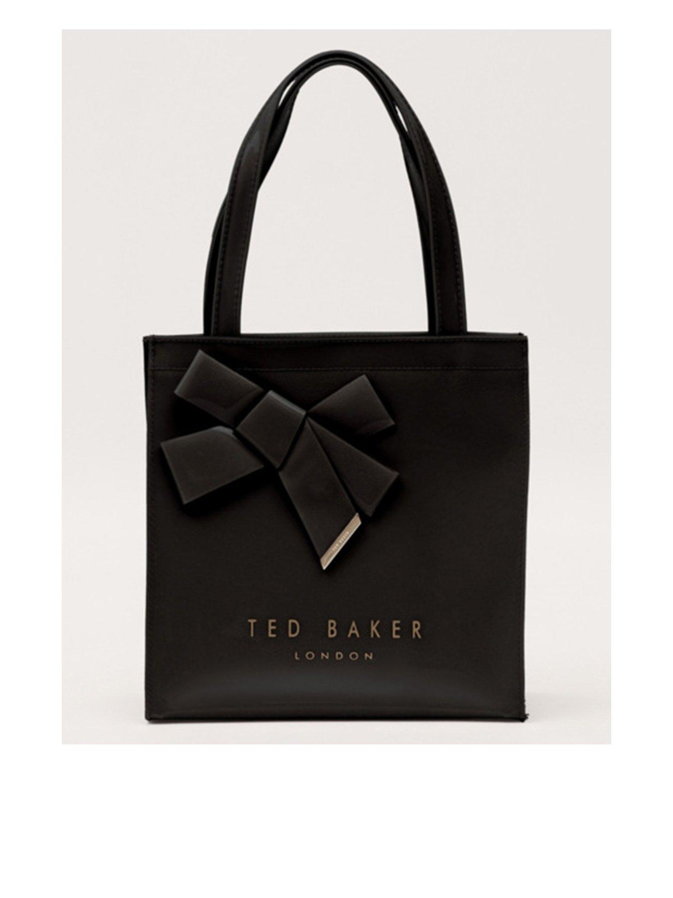 Ted Baker Small Tote Bag with Oversized Bow Detail - Black
