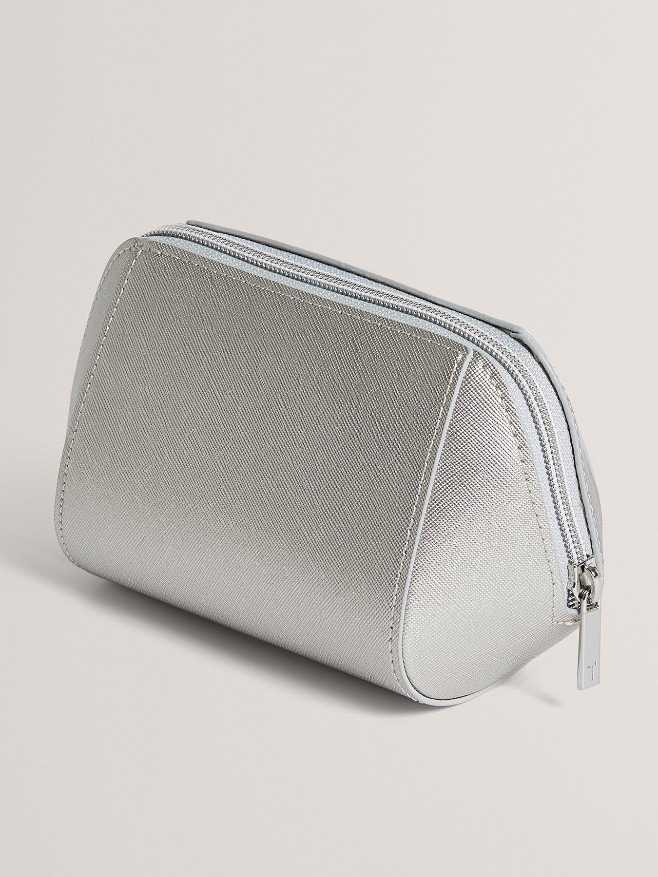 Ted Baker Crosshatch Wash Bag - Silver
