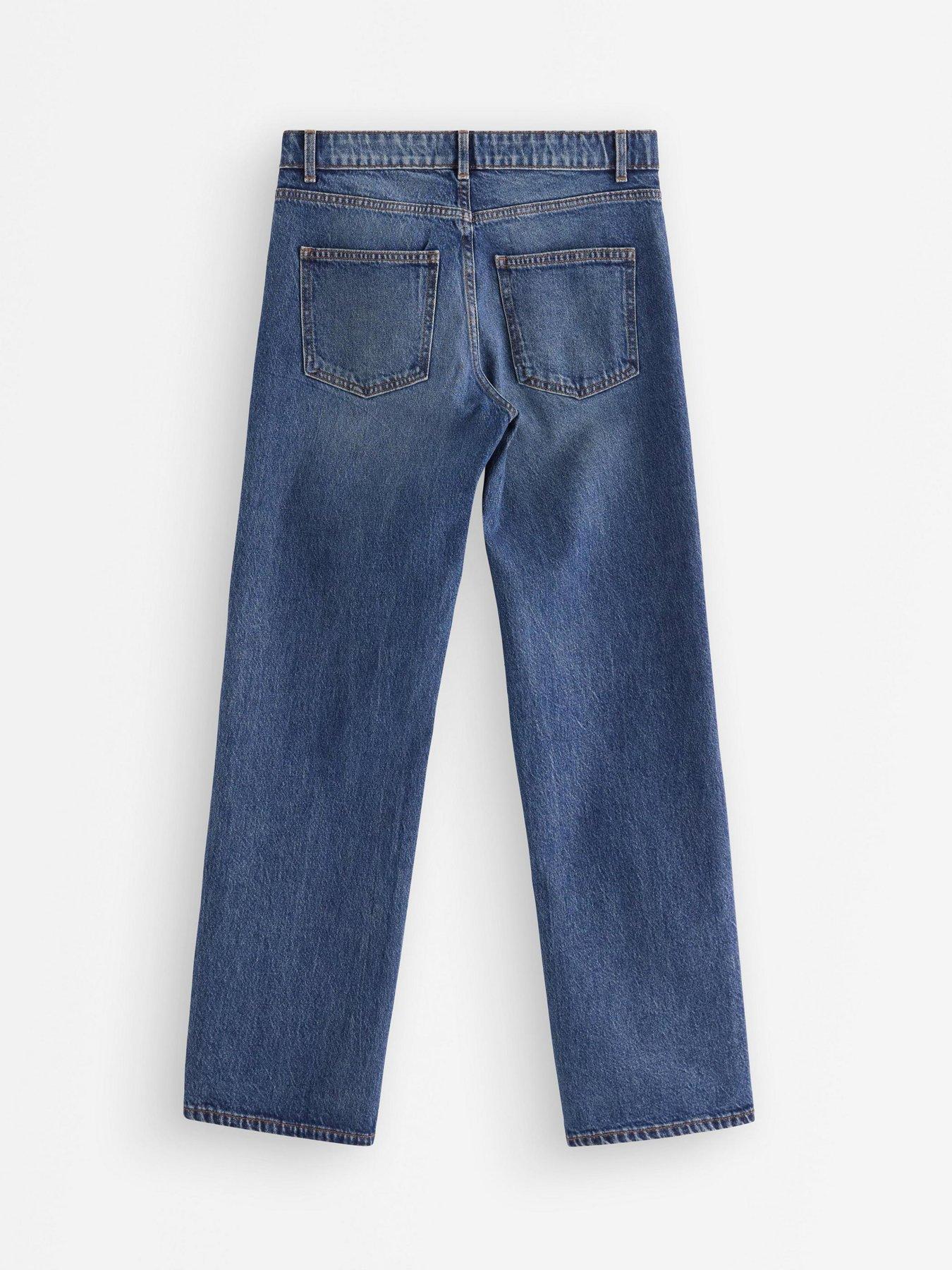 Image 3 of 4 of Lindex Lindex Womens Straight-Leg Jeans - Denim Blue