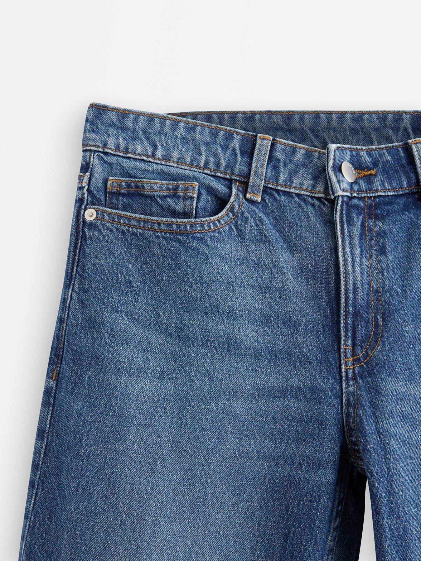 Image 4 of 4 of Lindex Lindex Womens Straight-Leg Jeans - Denim Blue