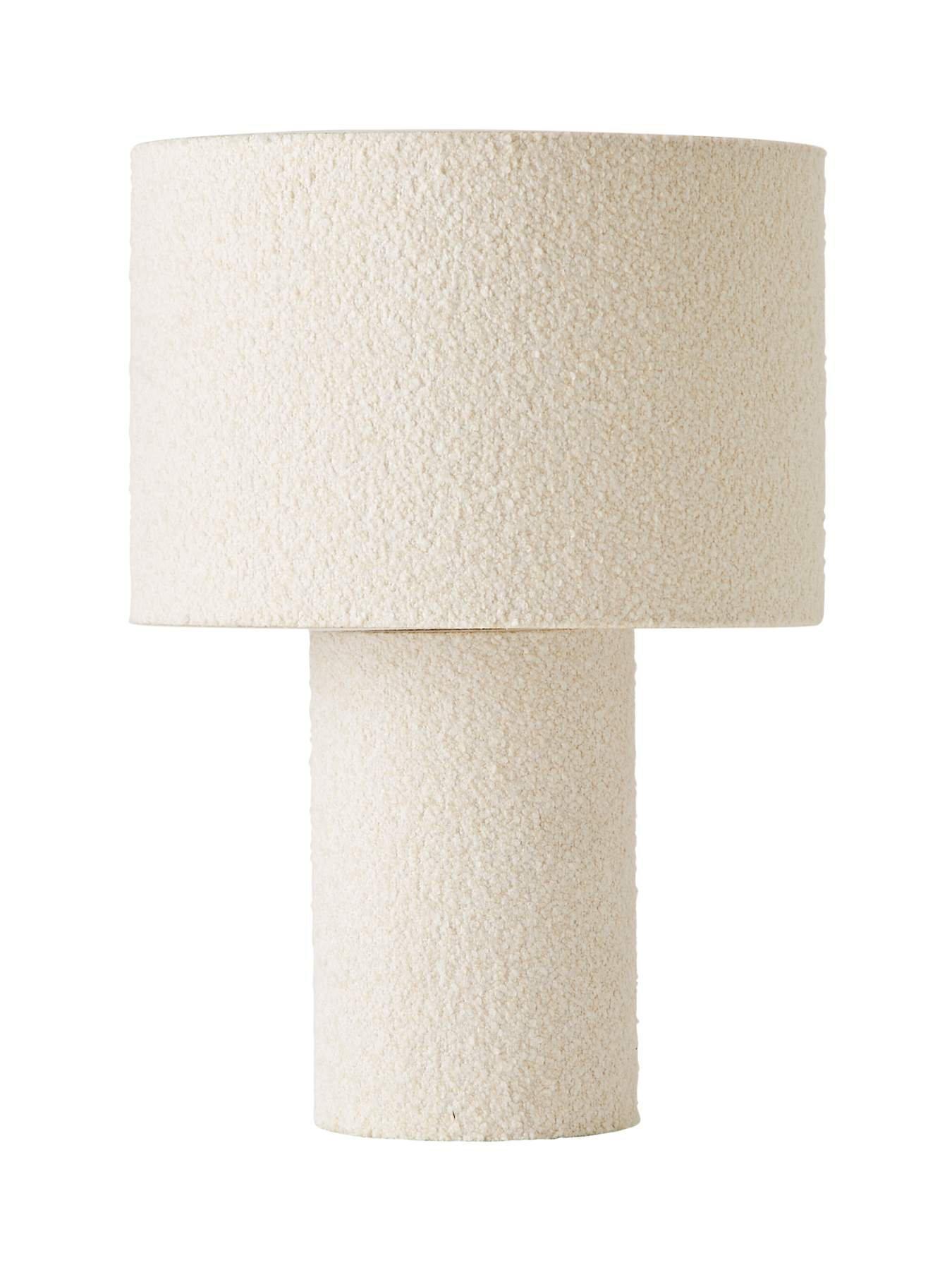 Image 7 of 7 of ValueLights Ash Natural Boucle Table Lamp