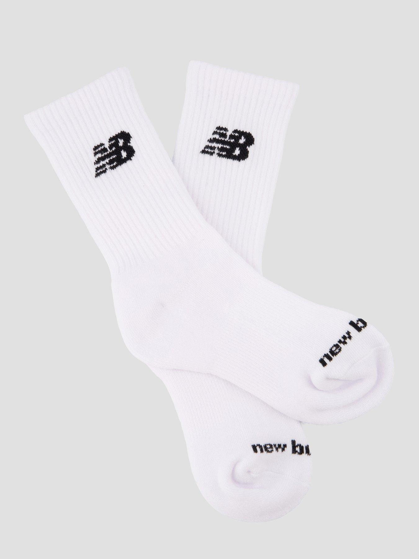 Image 2 of 3 of New Balance Kids Everyday Ribbed Crew 6 Pack Socks - White