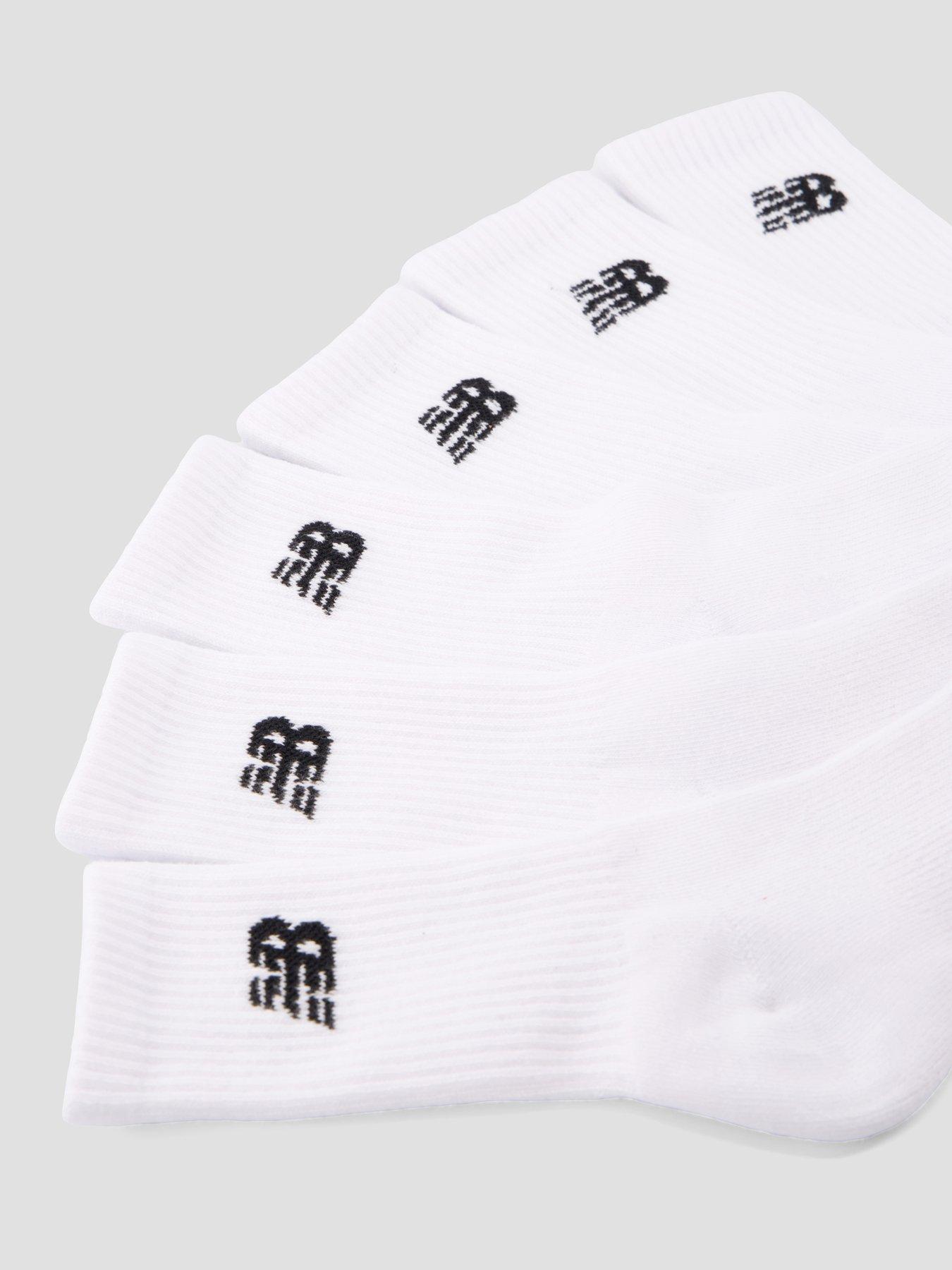 Image 3 of 3 of New Balance Kids Everyday Ribbed Crew 6 Pack Socks - White