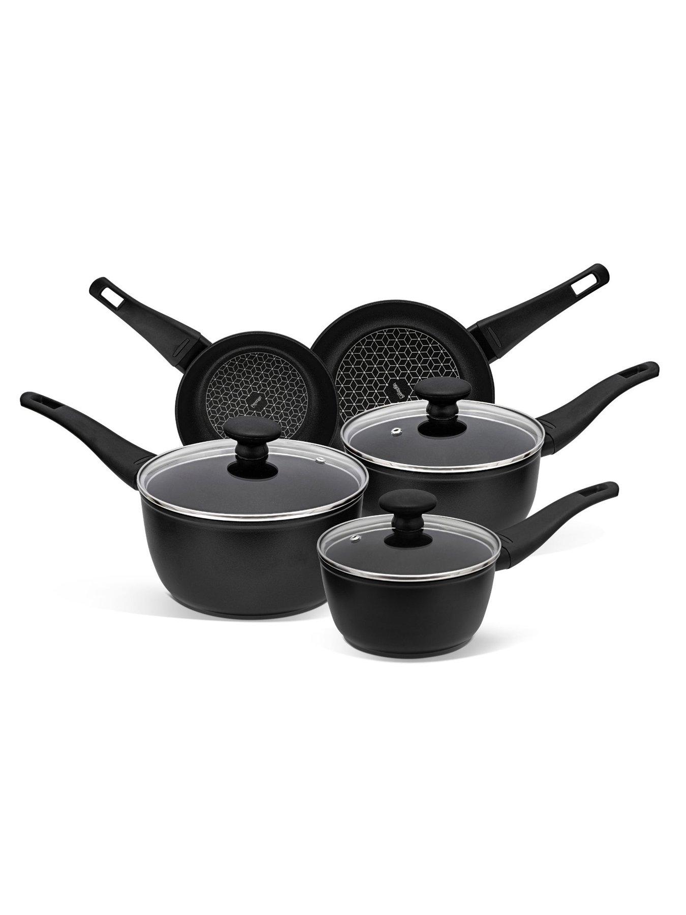 Prestige Thermo Smart Cookware Set, 5pce (16, 18,  &  20cm S/pans, 20  &  24cm Fry)