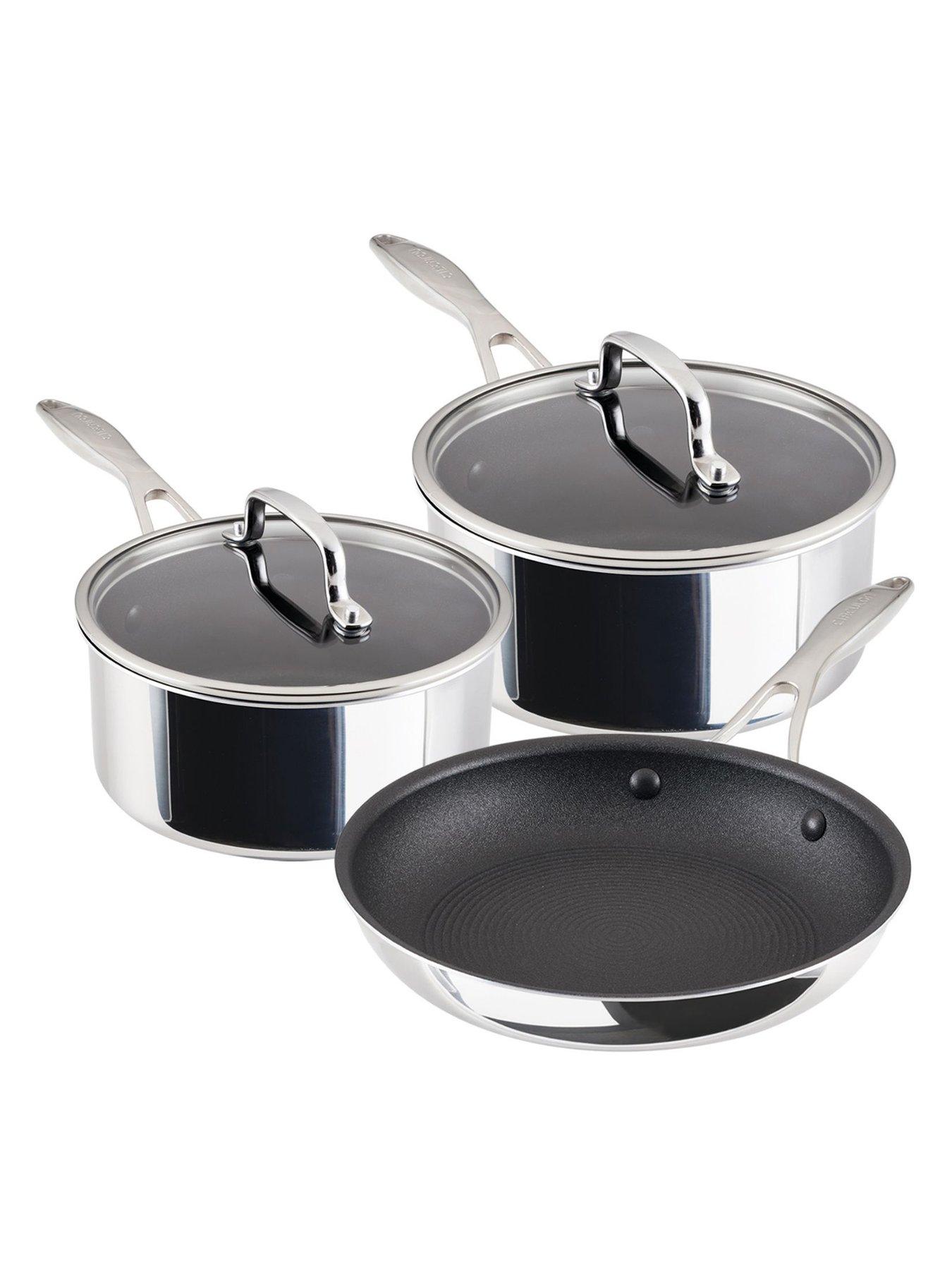 Circulon Clad 3pce Set (16cm  &  20cm S/pans + 25cm Frypan)