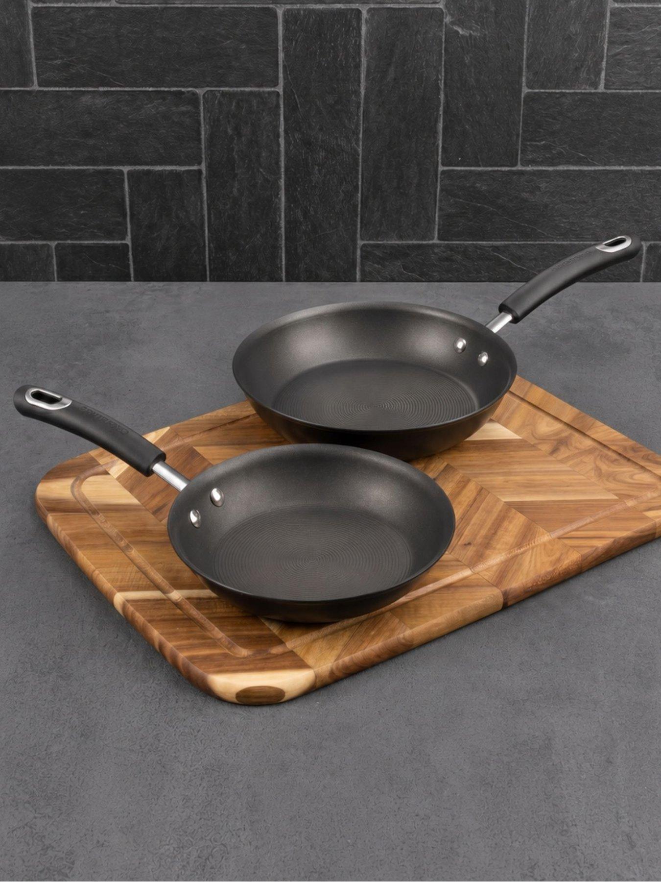 Image 1 of 8 of Circulon Total Hard Anodised Frypan Twin Pack, 22cm &amp; 25cm