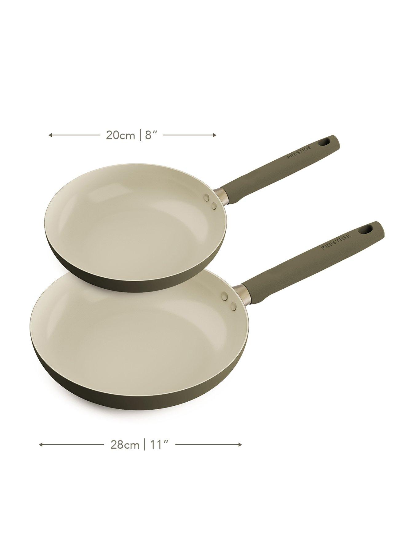 Image 2 of 5 of Prestige Ceramic Edition - 2 Pc Non-stick Frying Pan Set: 20cm , 28cm: Urban Olive