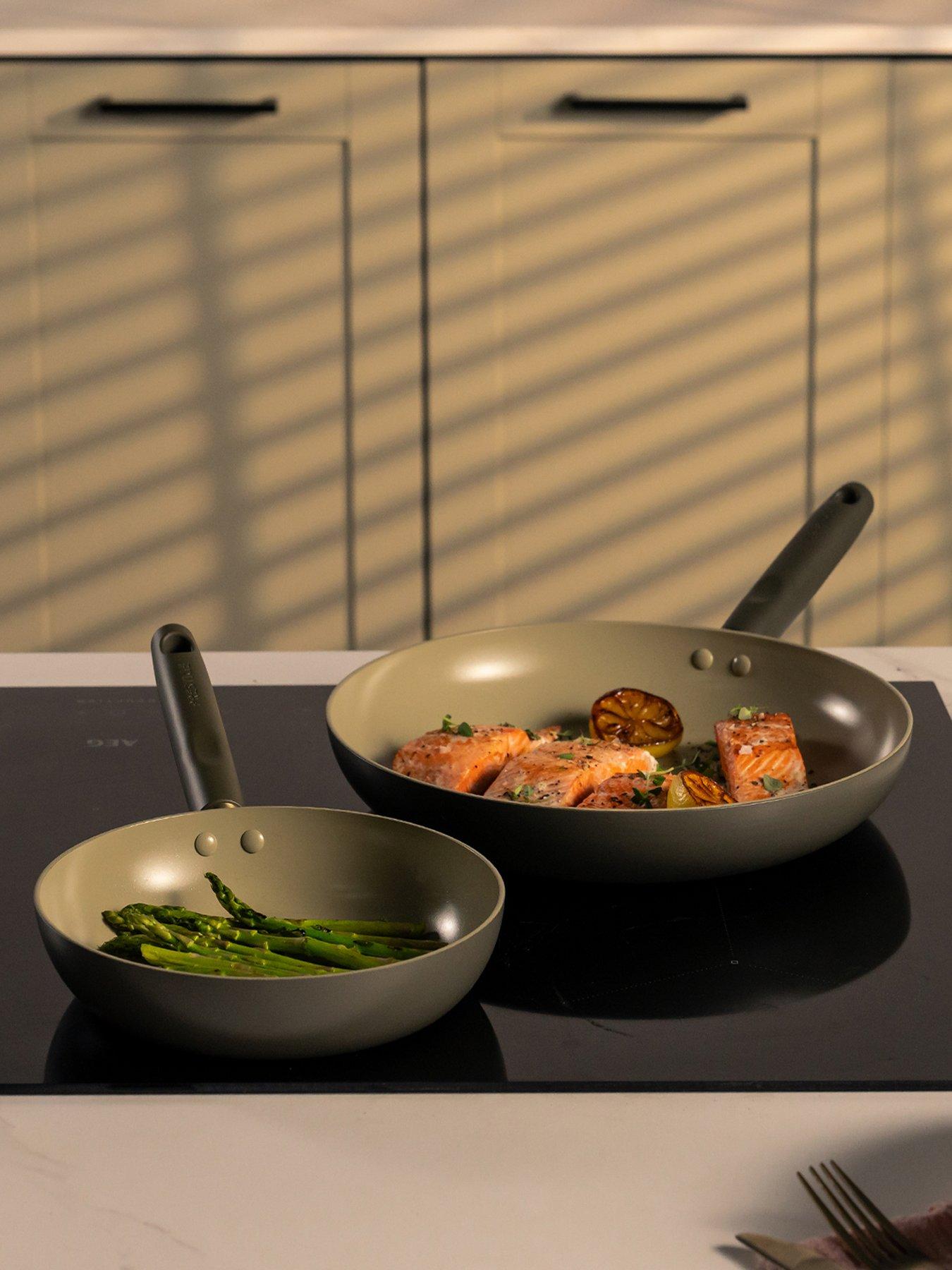 Image 5 of 5 of Prestige Ceramic Edition - 2 Pc Non-stick Frying Pan Set: 20cm , 28cm: Urban Olive 3 Pc Non-stick Saucepan Set: 16cm , 18cm , 20cm