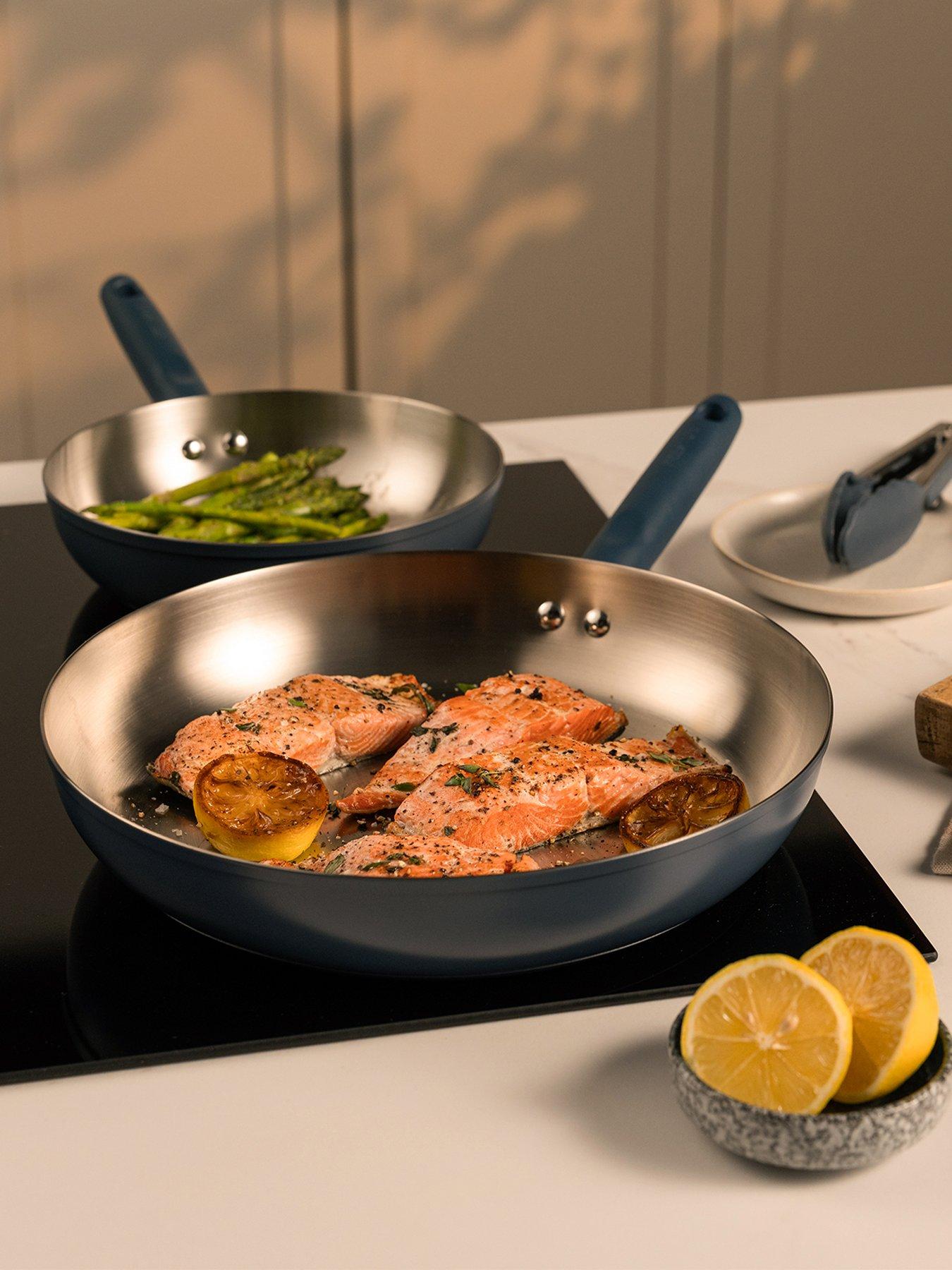 Image 5 of 5 of Prestige Stainless Edition - 2 Pc Frying Pan Set: 20cm , 28cm: French Navy
