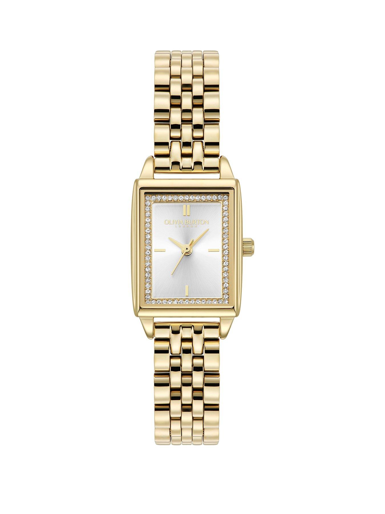 Olivia Burton 21Mm Townhouse Gold White Dial Watch