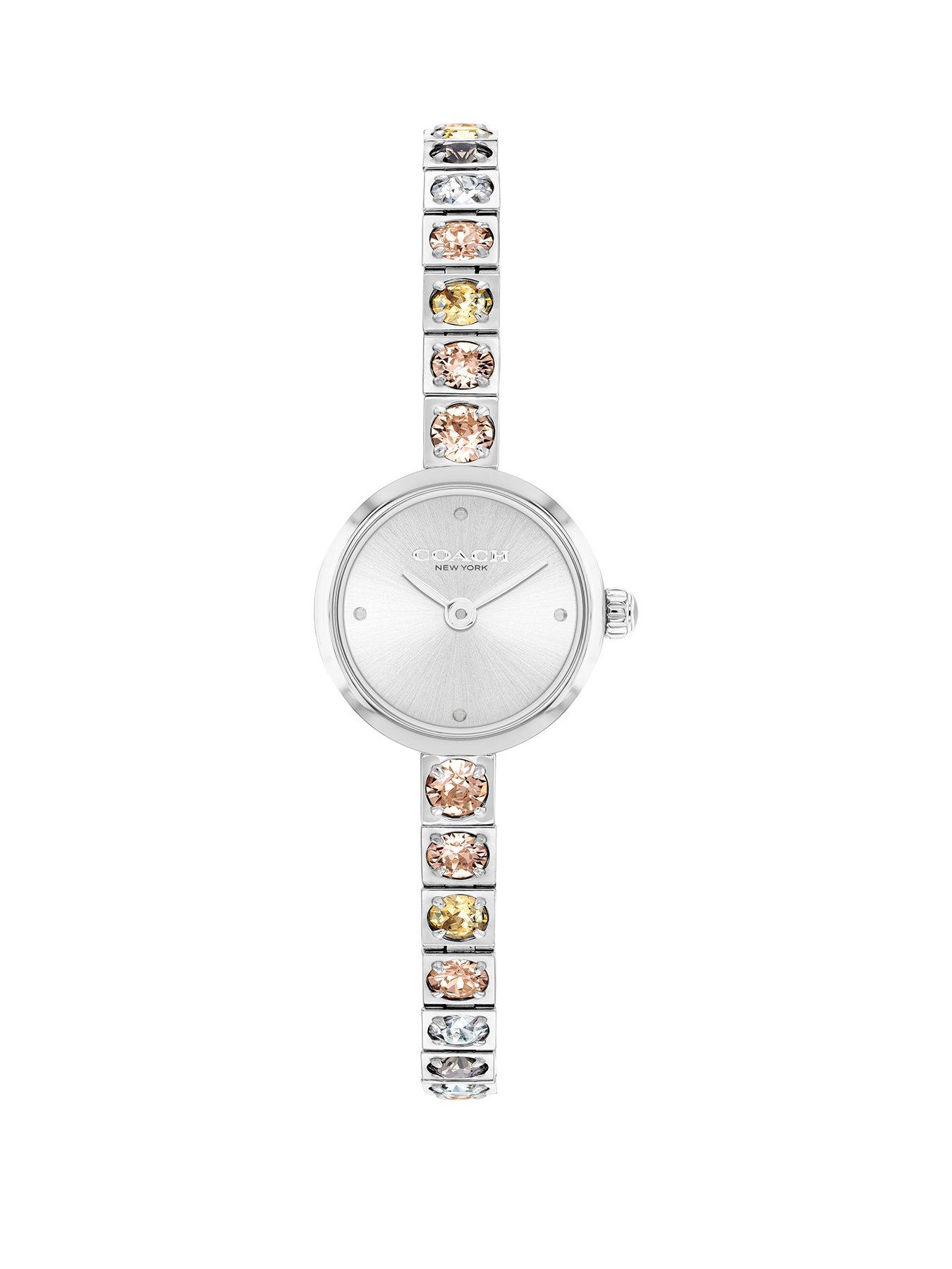 Coach 14504722 Ladies Iris Silver Dial Multi Colour CZs Watch - Image 3