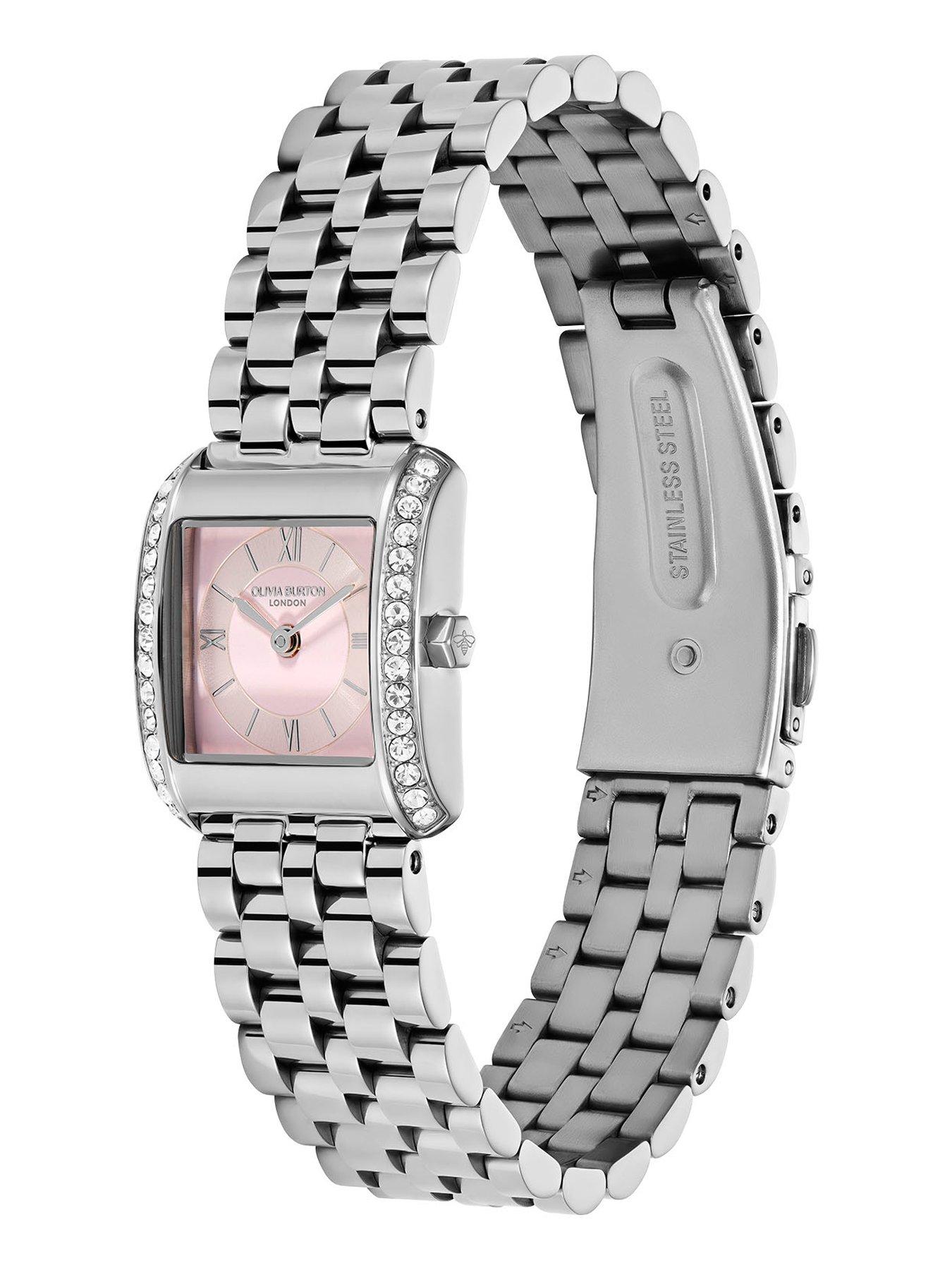 Image 2 of 5 of Olivia Burton 21mm Berkley Blush Square Watch