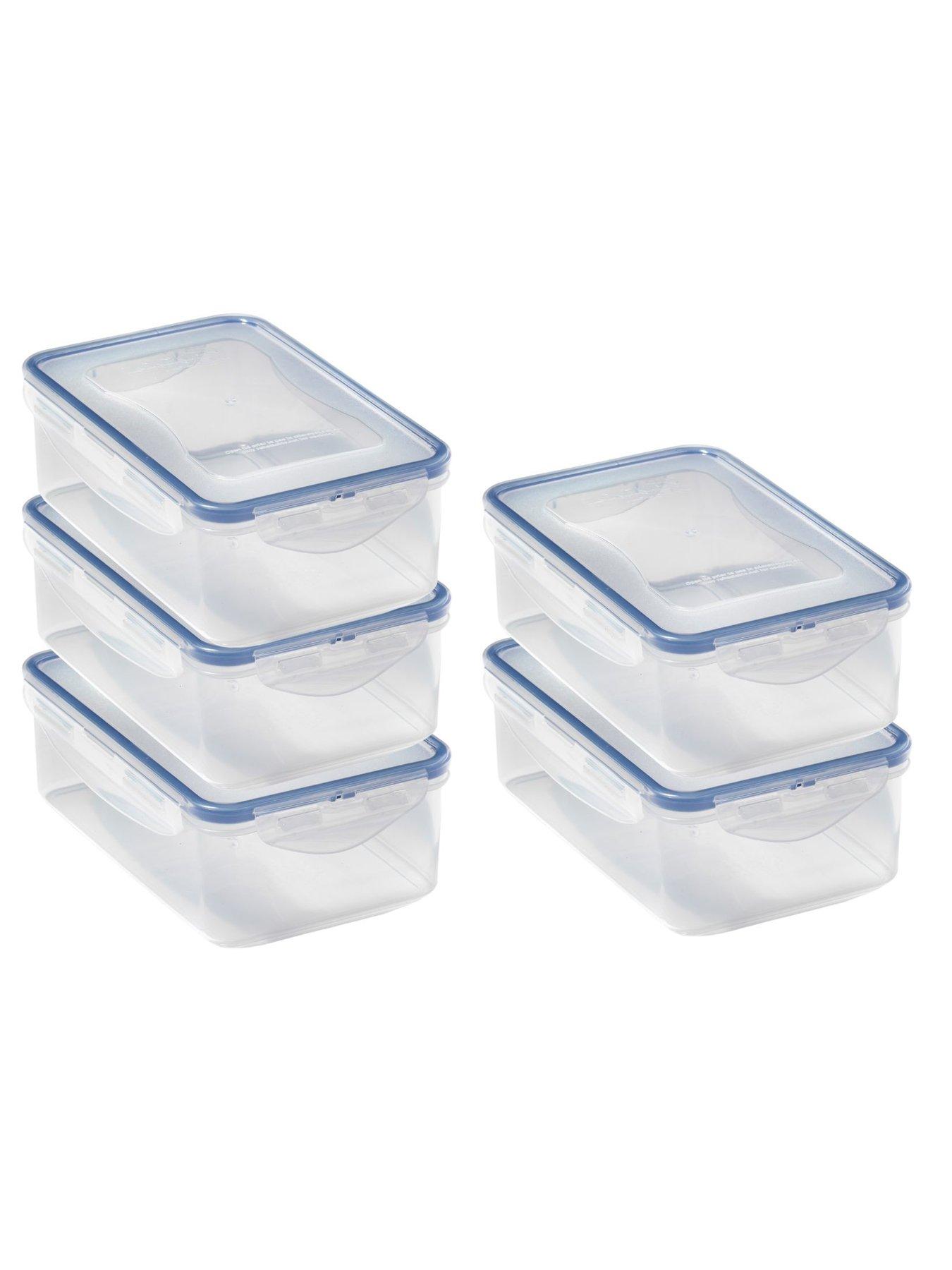 Image 1 of 2 of Lock and Lock Classic Set of 5 1Lt Rectangular Containers