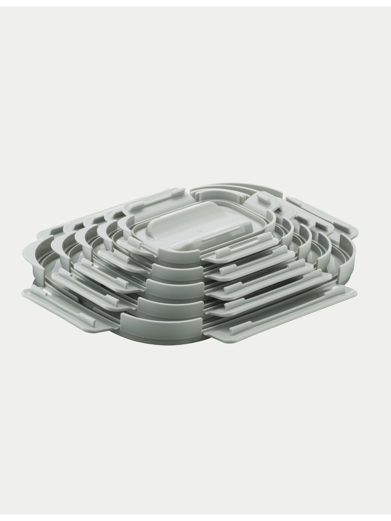 Image 6 of 7 of Lock and Lock NestnLock 10 Piece Container Set Sage Lids