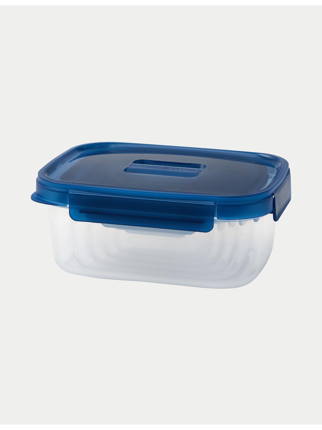 Image 3 of 7 of LocknLock NestnLock 10 Piece Container Set blue &amp; Sage Lids