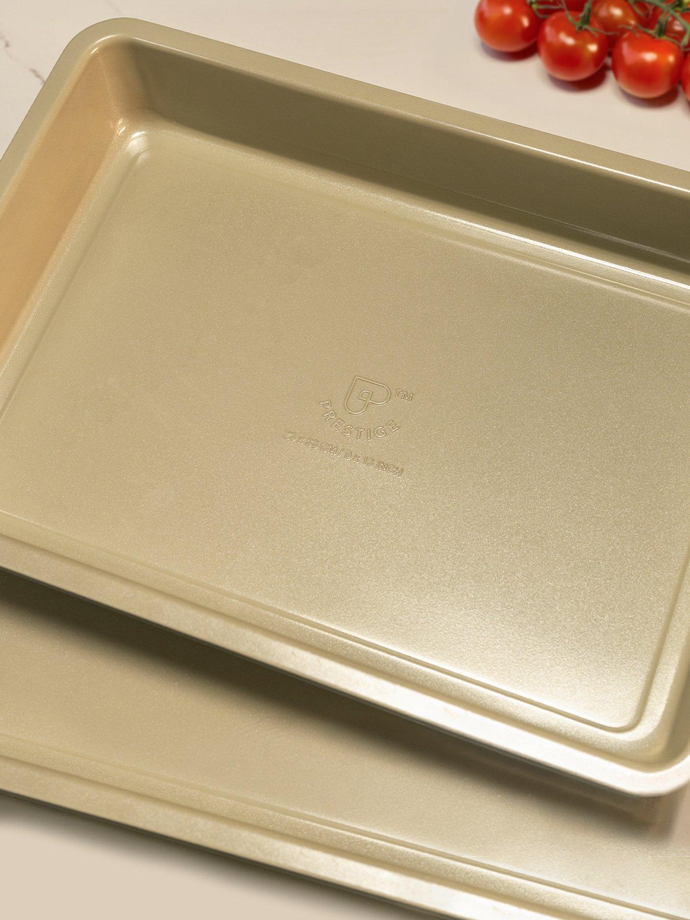 Image 4 of 5 of Prestige Ceramic Edition - 2 Piece Roast &amp; Bake Set: Large Oven Tray , Medium Roasting Tin: Urban Olive