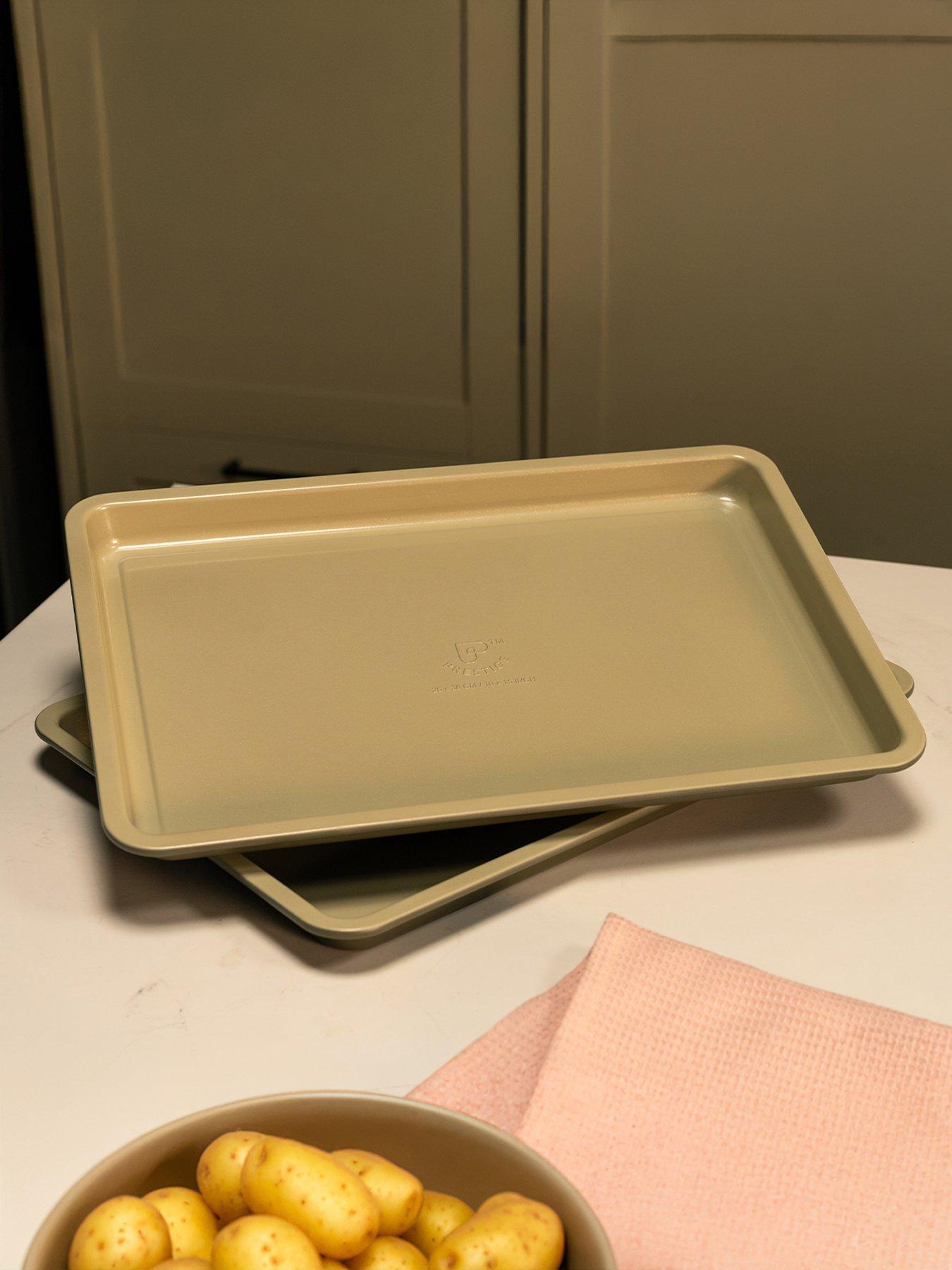 Image 4 of 5 of Prestige Ceramic Edition - 2 Piece Oven Tray Set: Large Oven Tray X 2: Urban Olive