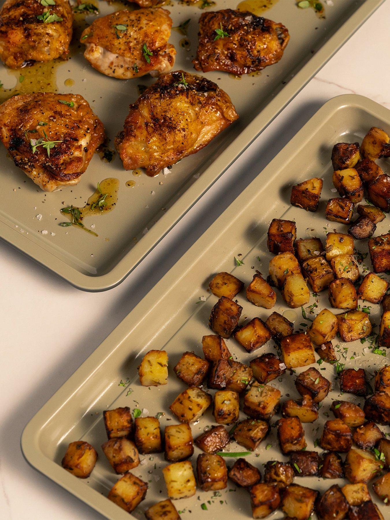 Image 5 of 5 of Prestige Ceramic Edition - 2 Piece Oven Tray Set: Large Oven Tray X 2: Urban Olive