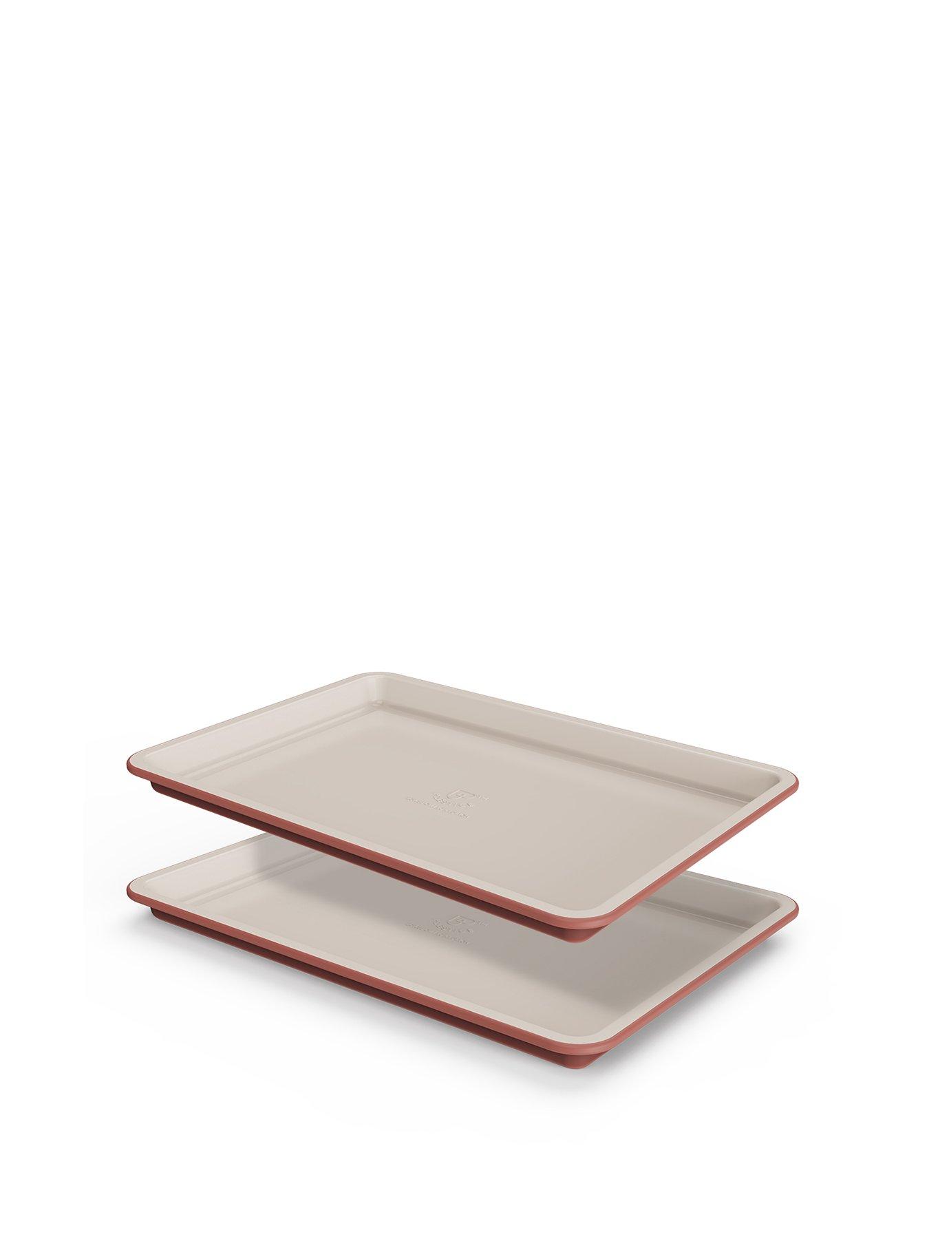 Image 1 of 5 of Prestige Ceramic Edition - 2 Piece Oven Tray Set: Large Oven Tray X 2: Earth Rose