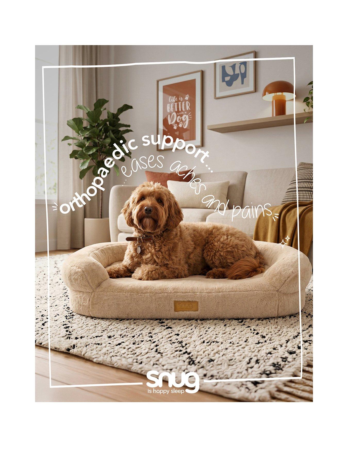 Image 2 of 7 of Snug Comfy Orthopaedic Pet Bed Natural -  Extra Large