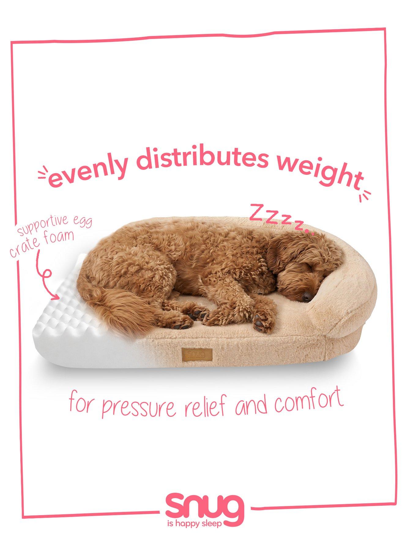 Image 3 of 7 of Snug Comfy Orthopaedic Pet Bed Natural -  Extra Large