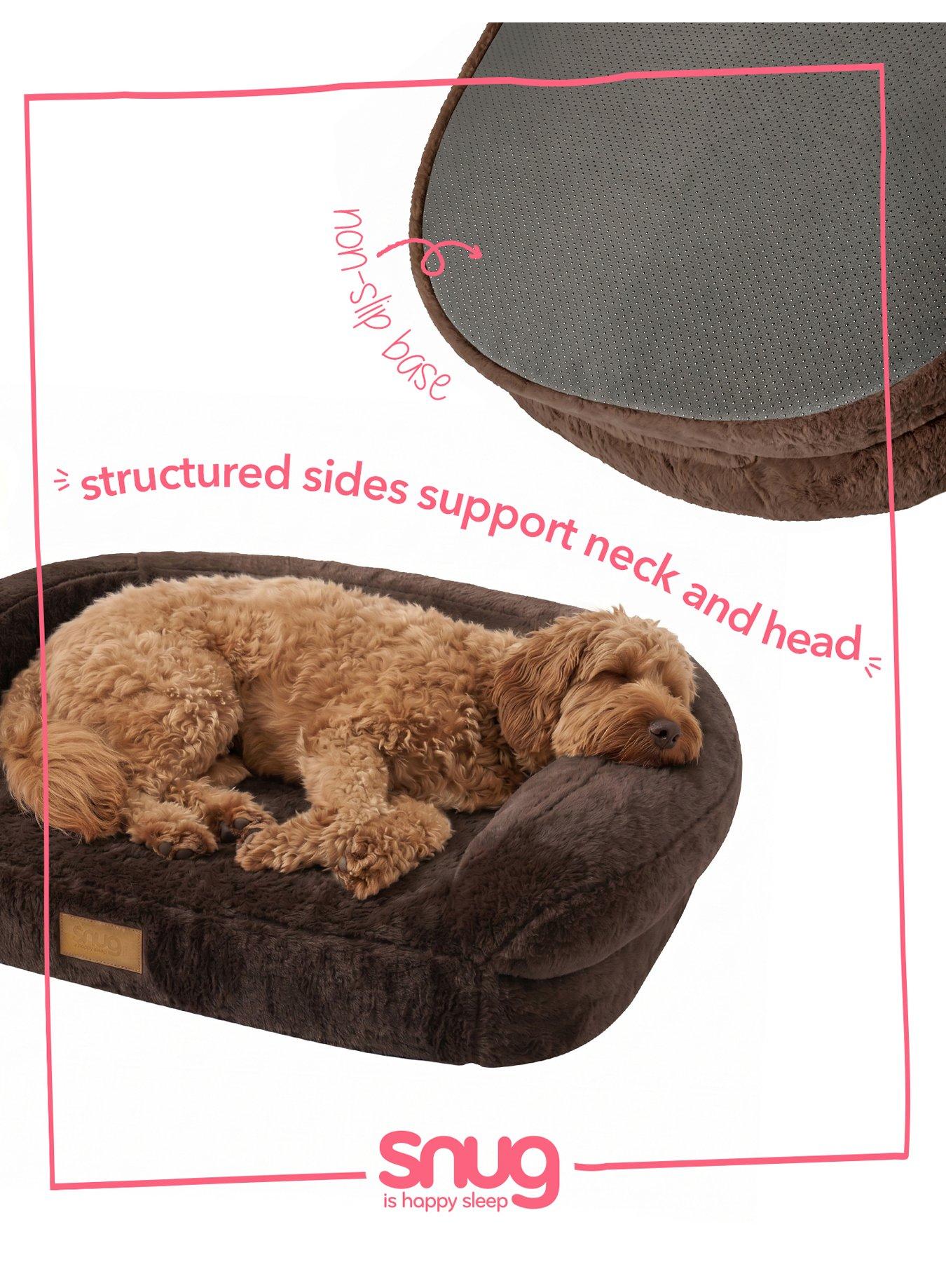 Image 4 of 7 of Snug Comfy Orthopaedic Pet Bed Brown -  Large