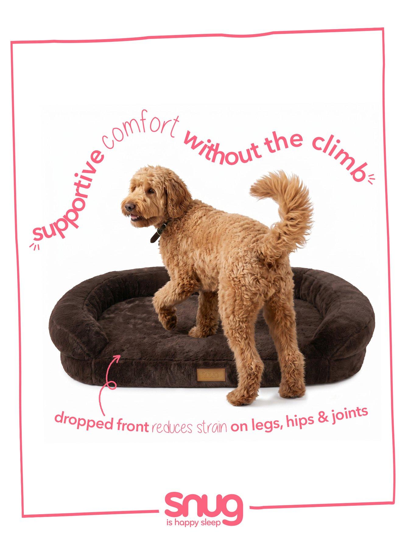 Image 6 of 7 of Snug Comfy Orthopaedic Pet Bed Brown -  Large