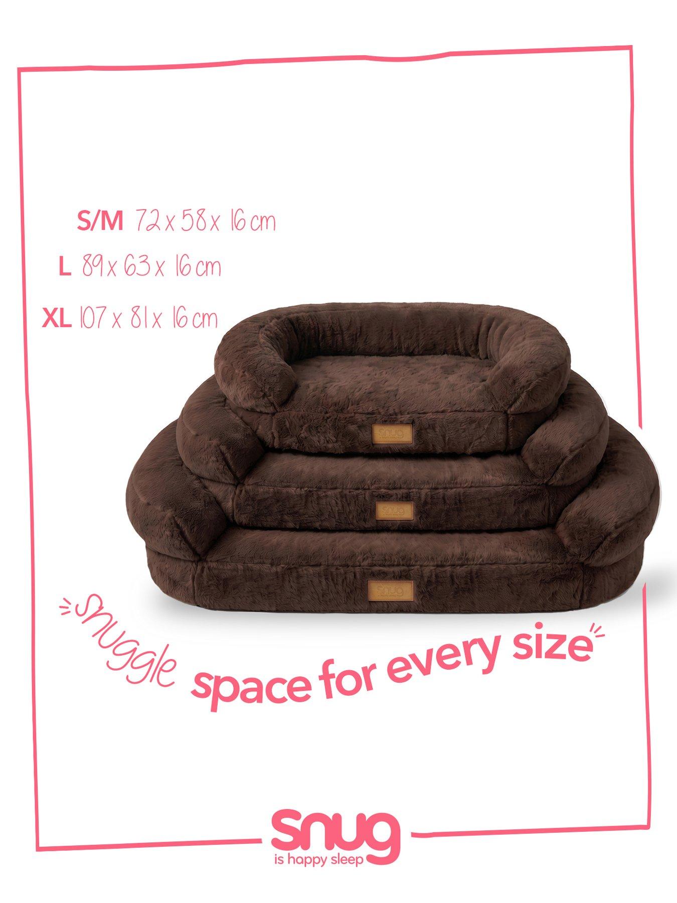 Image 7 of 7 of Snug Comfy Orthopaedic Pet Bed Brown -  Large