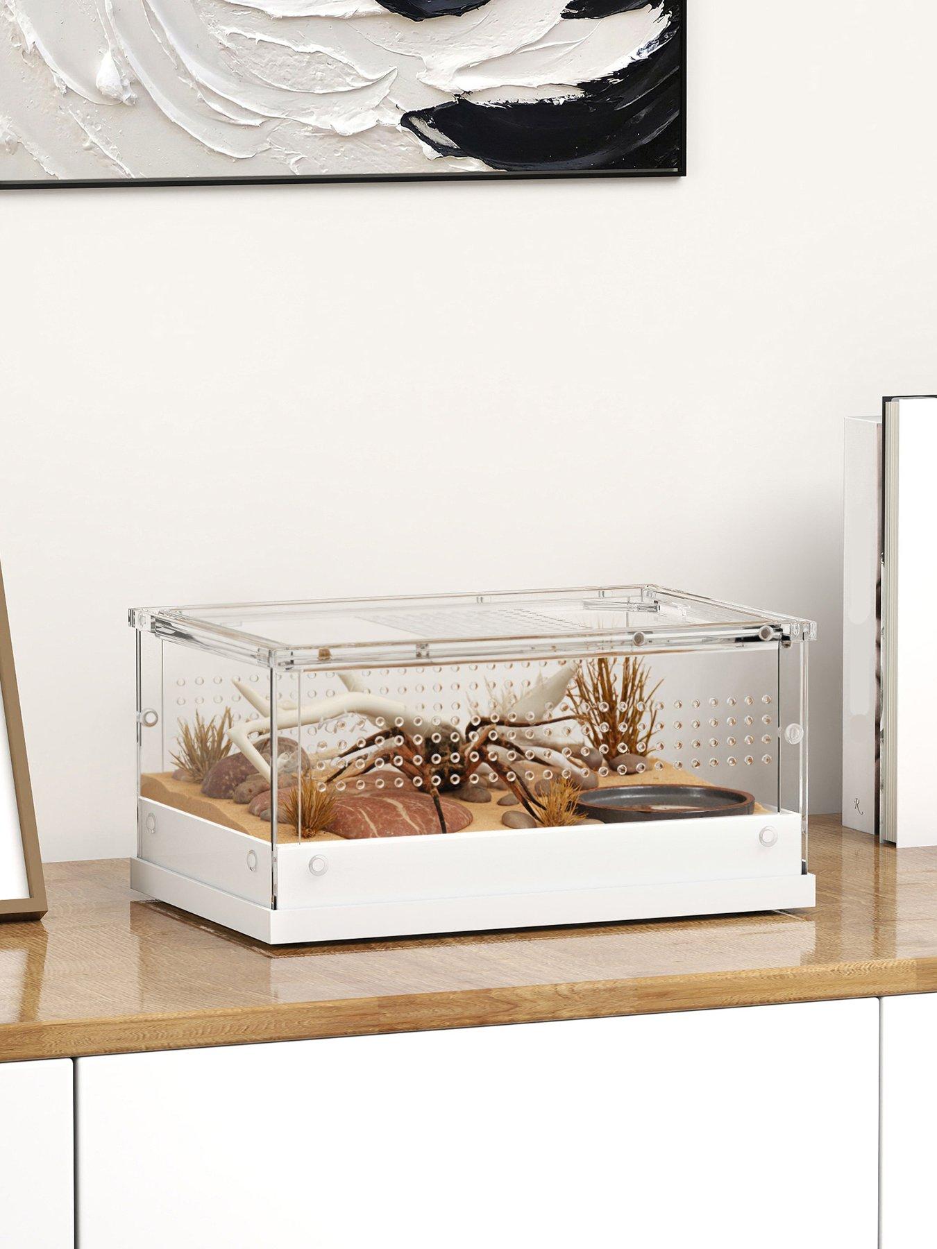 PawHut Reptile Terrarium - Acrylic - 30L x 20W x 15.2H cm - Clear - Image 3