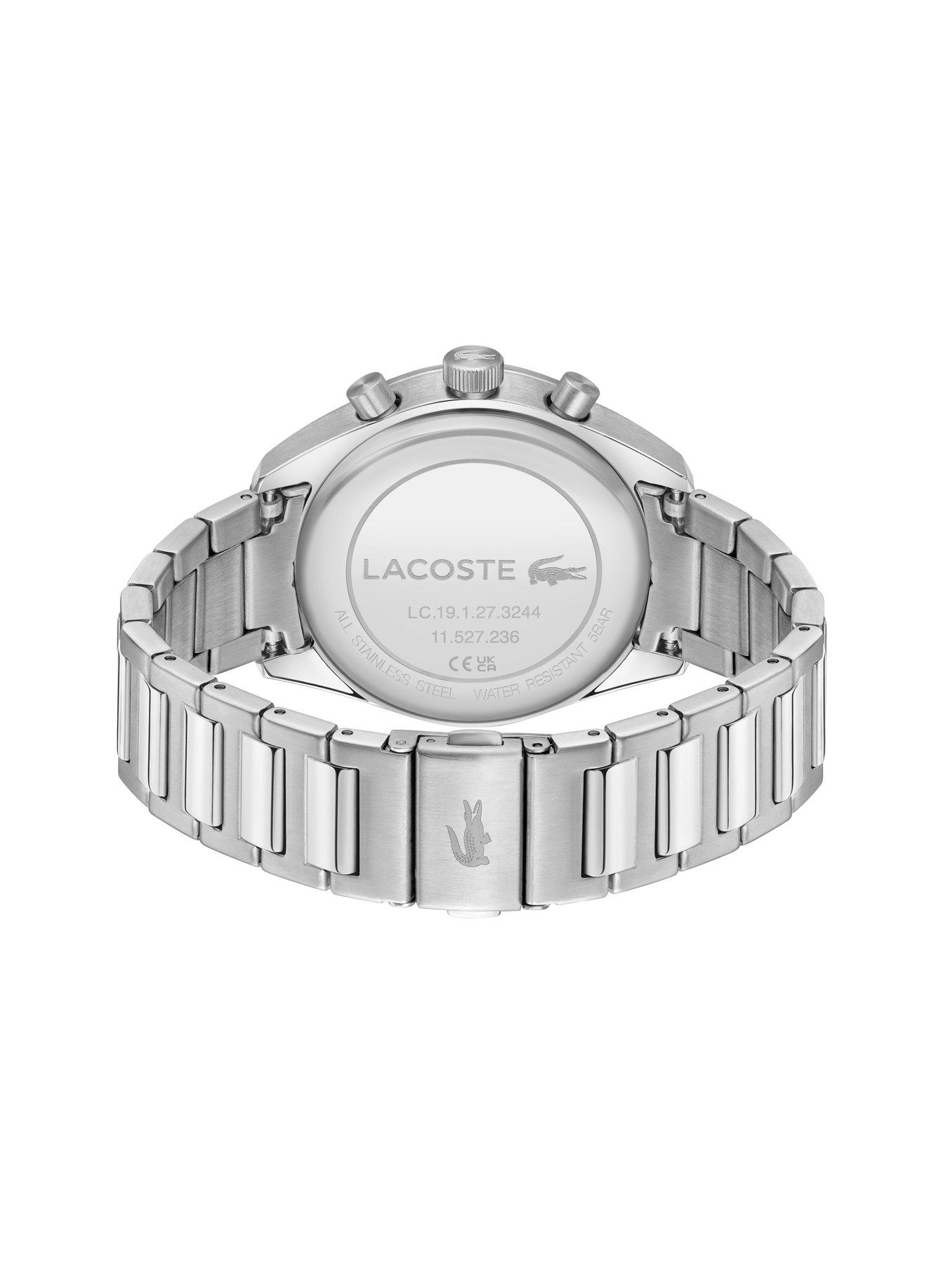 Image 3 of 5 of Lacoste Watches Men's Boston Green Dial and Stainless Steel Bracelet Chronograph Watch