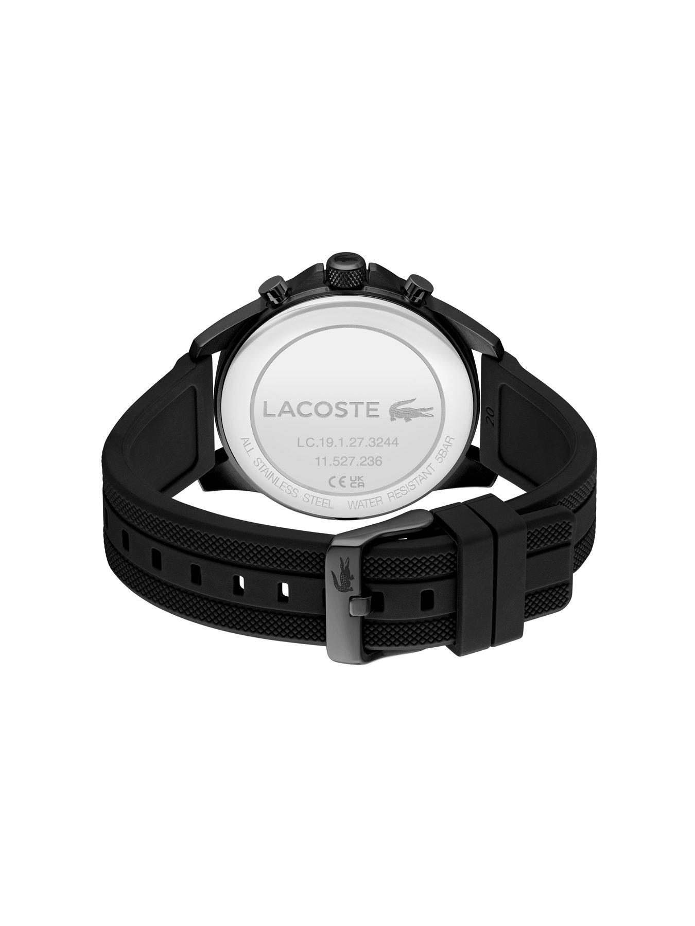 Image 3 of 5 of Lacoste Arthor Skeleton Dial and Black Silicone Strap Multifunction Watch