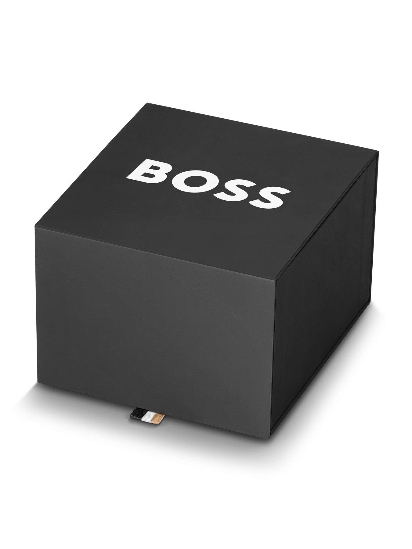 Image 7 of 8 of BOSS Gents BOSS Skytraveller Pro Black IP Mesh Watch