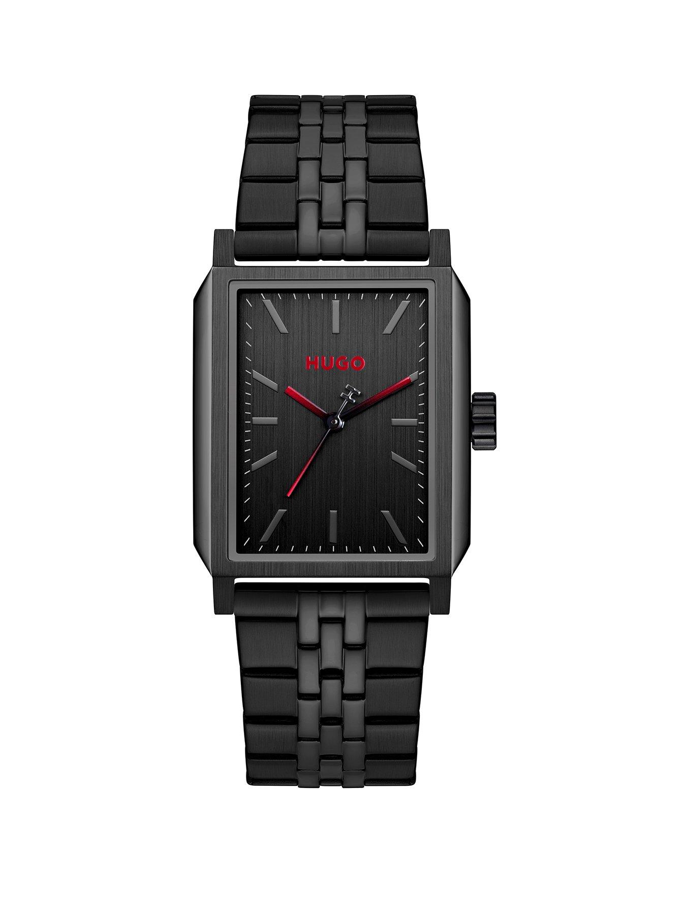 Hugo Men's Stainless Steel Size 32 Black Steeze Ip Bracelet Watch - W45471 1530483 - Image 3