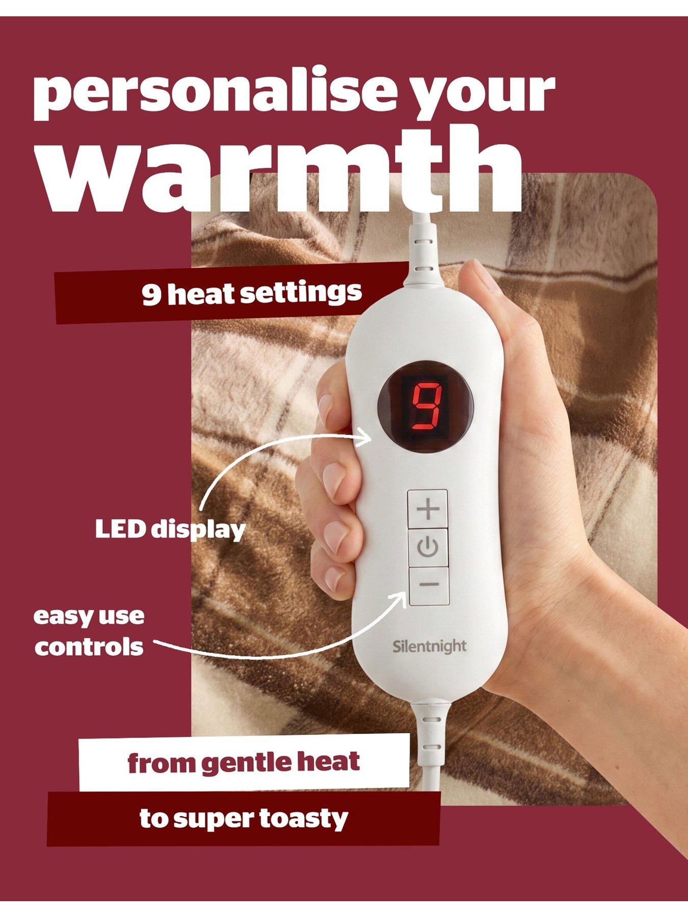 Image 4 of 7 of Silentnight Luxury Check Fleece Heated Throw