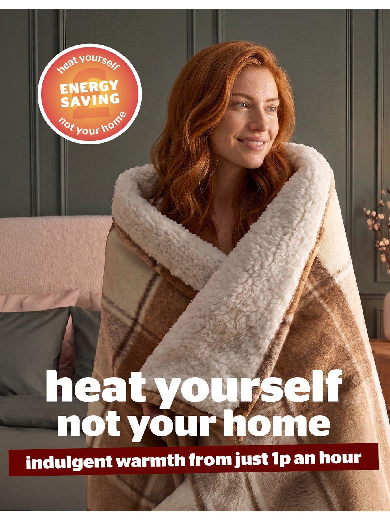 Image 6 of 7 of Silentnight Luxury Check Fleece Heated Throw