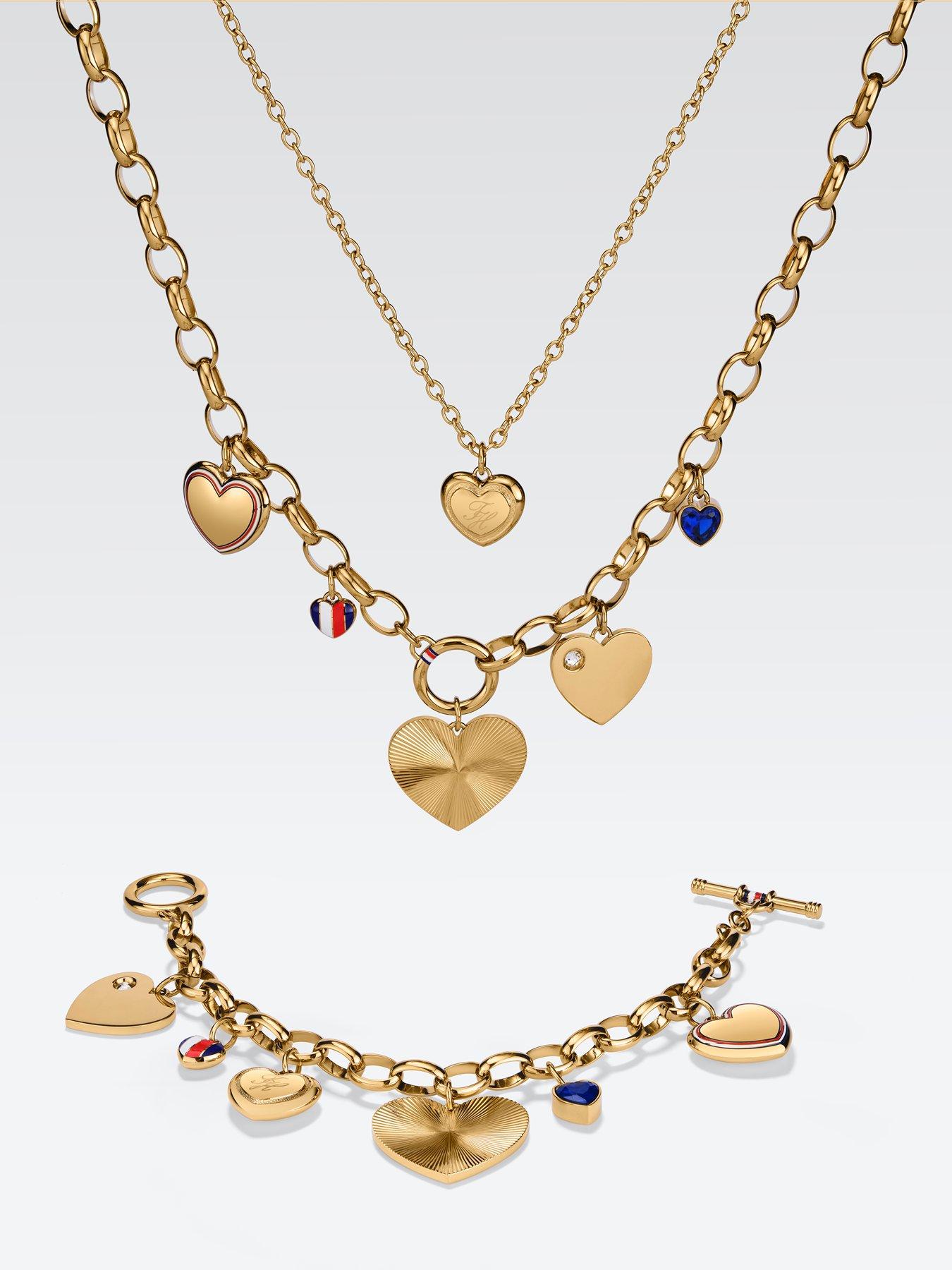 Image 2 of 5 of Tommy Hilfiger Women's Gold Plated Vintage Heart Necklace