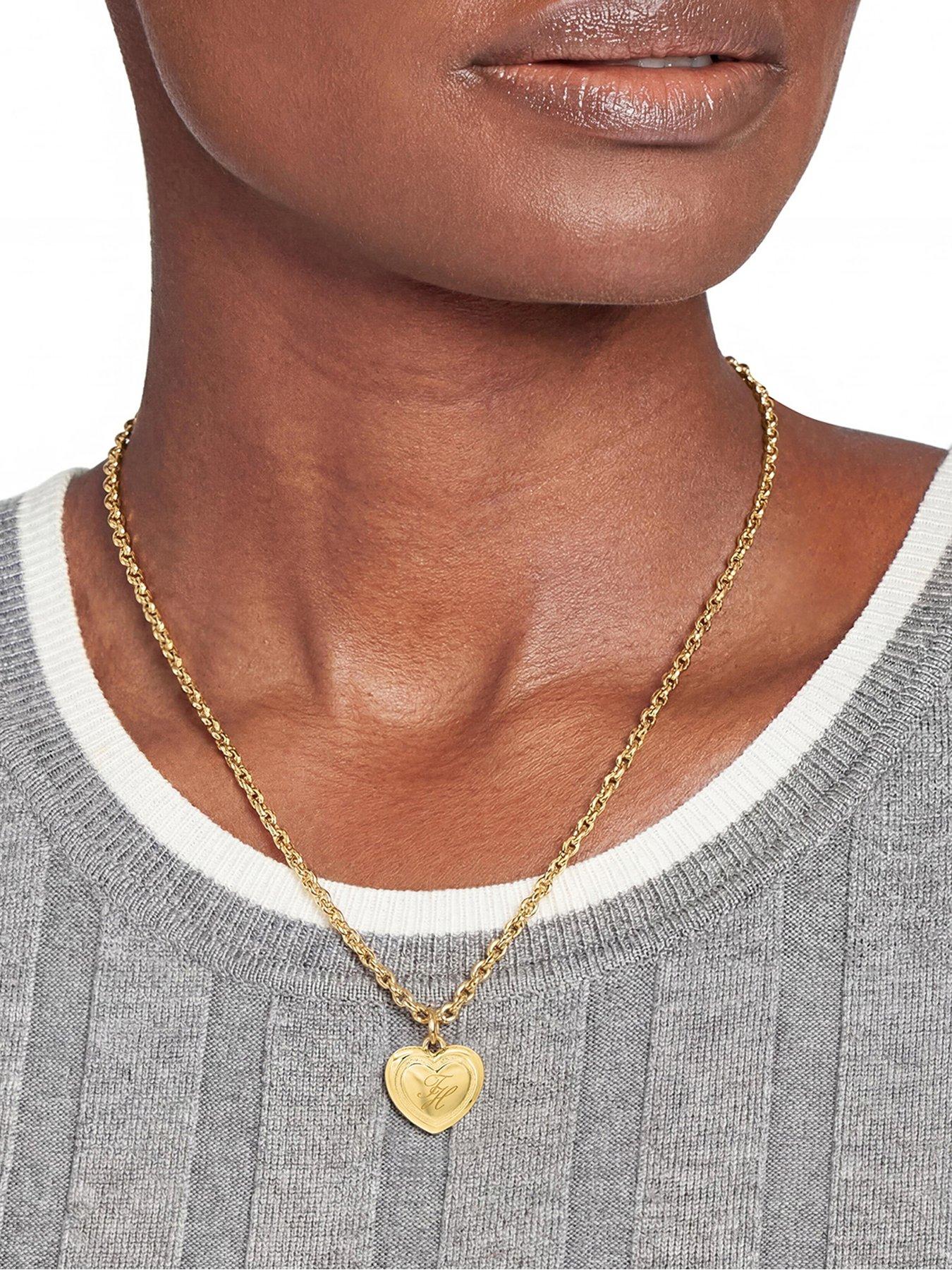 Image 4 of 5 of Tommy Hilfiger Women's Gold Plated Vintage Heart Necklace